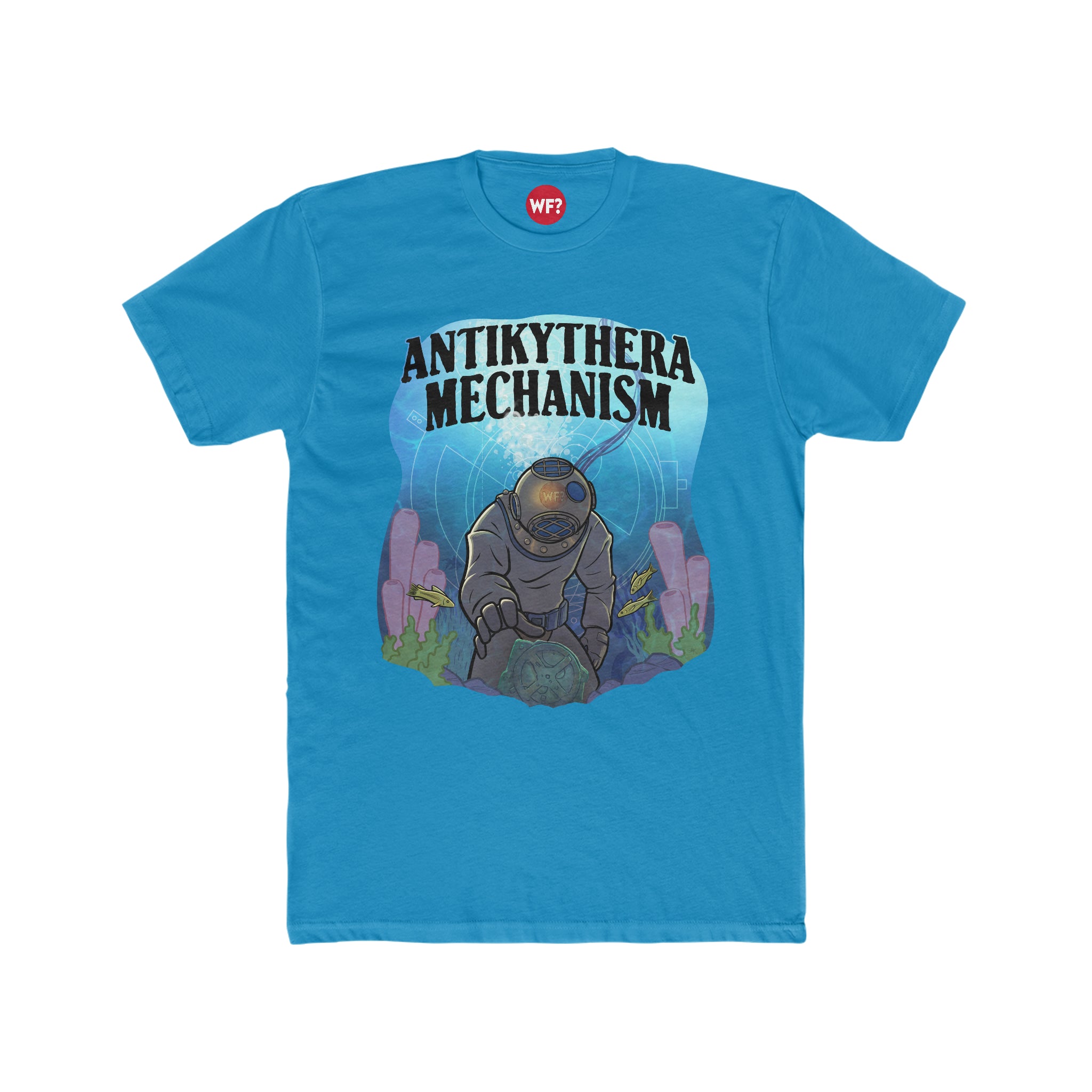 Buy solid-turquoise 10/12 Antikythera Mechanism Limited T-Shirt