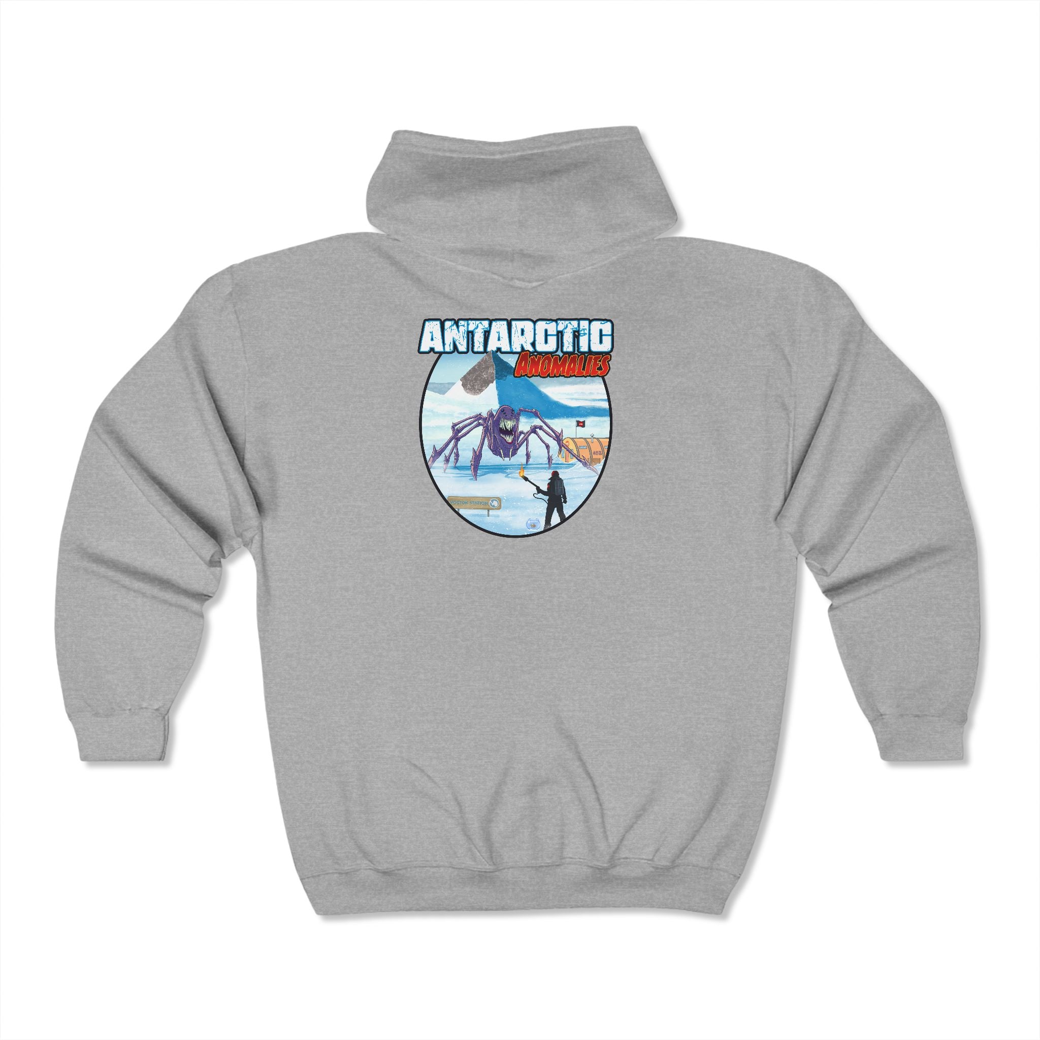 Antartica Annomalies Full Zip Hooded Sweatshirt - Back from the Vault