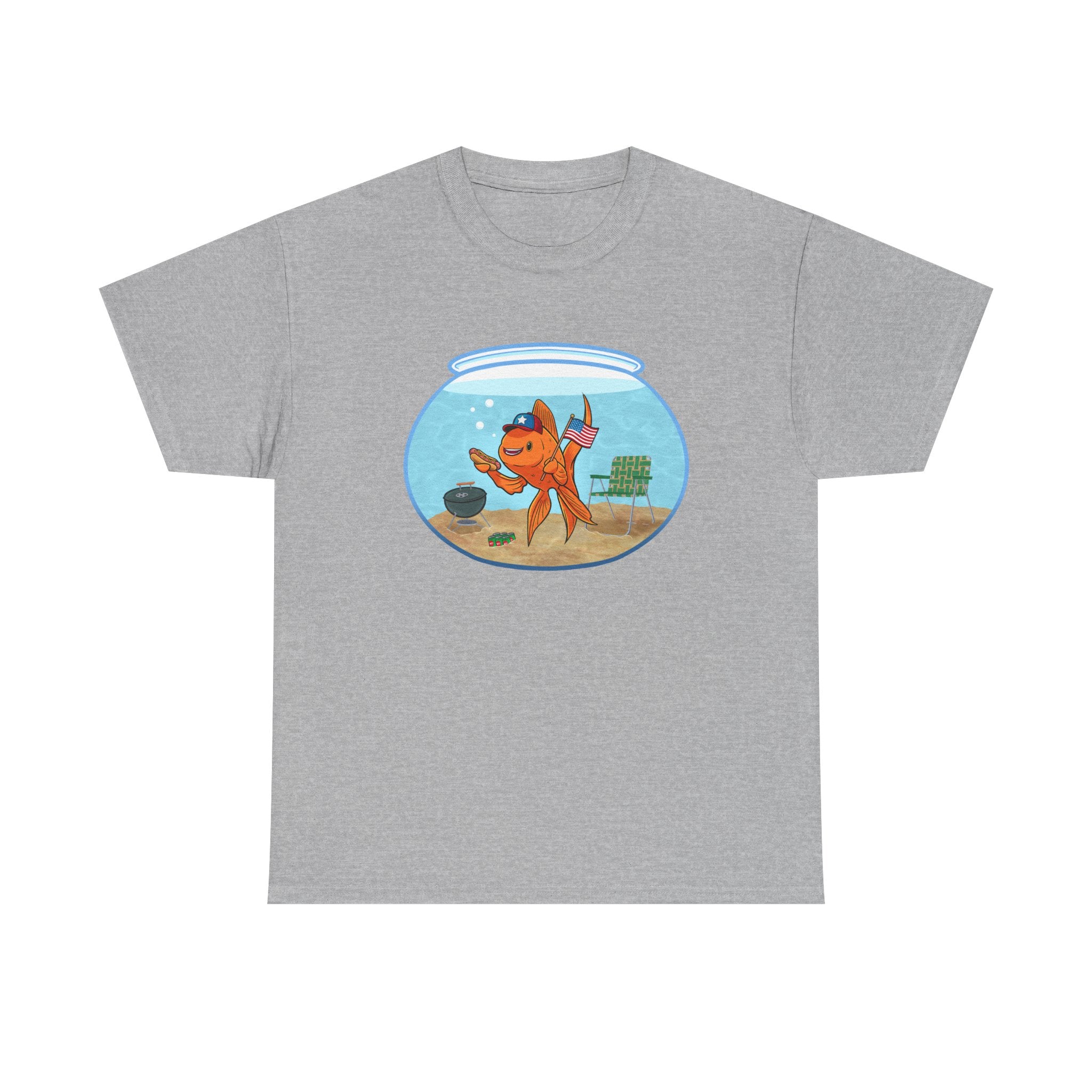 Hecklefish Summertime BBQ - Unisex Heavy Cotton T-Shirt