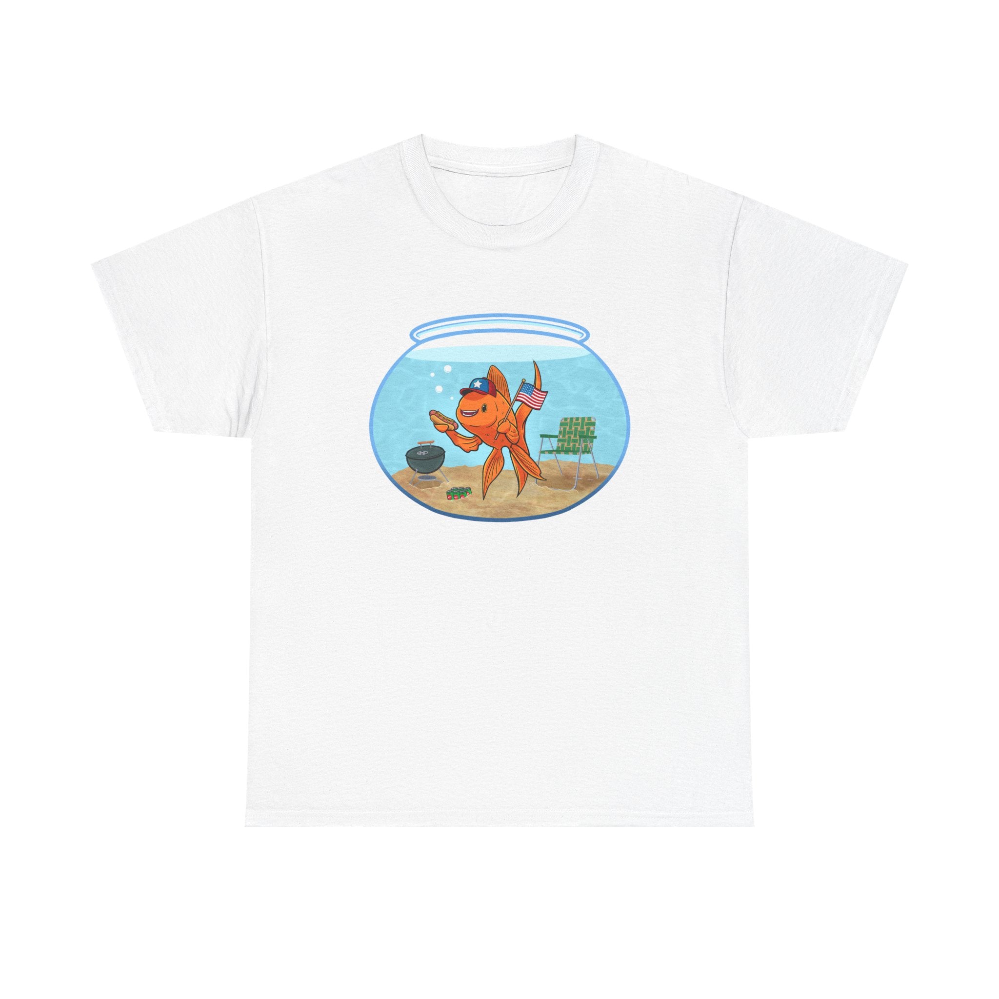 Hecklefish Summertime BBQ - Unisex Heavy Cotton T-Shirt - 0