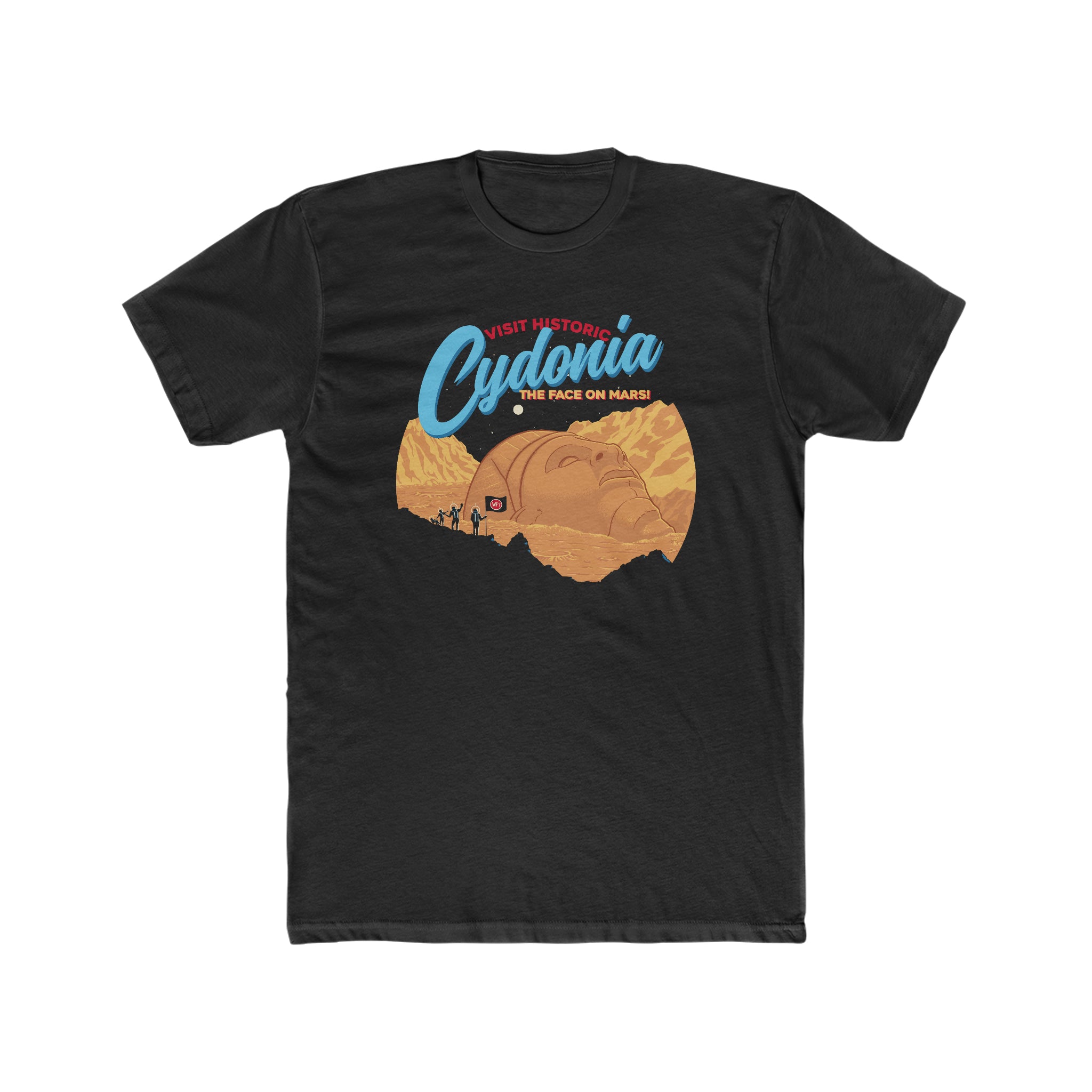 Buy solid-black Face of Mars Unisex T-Shirt