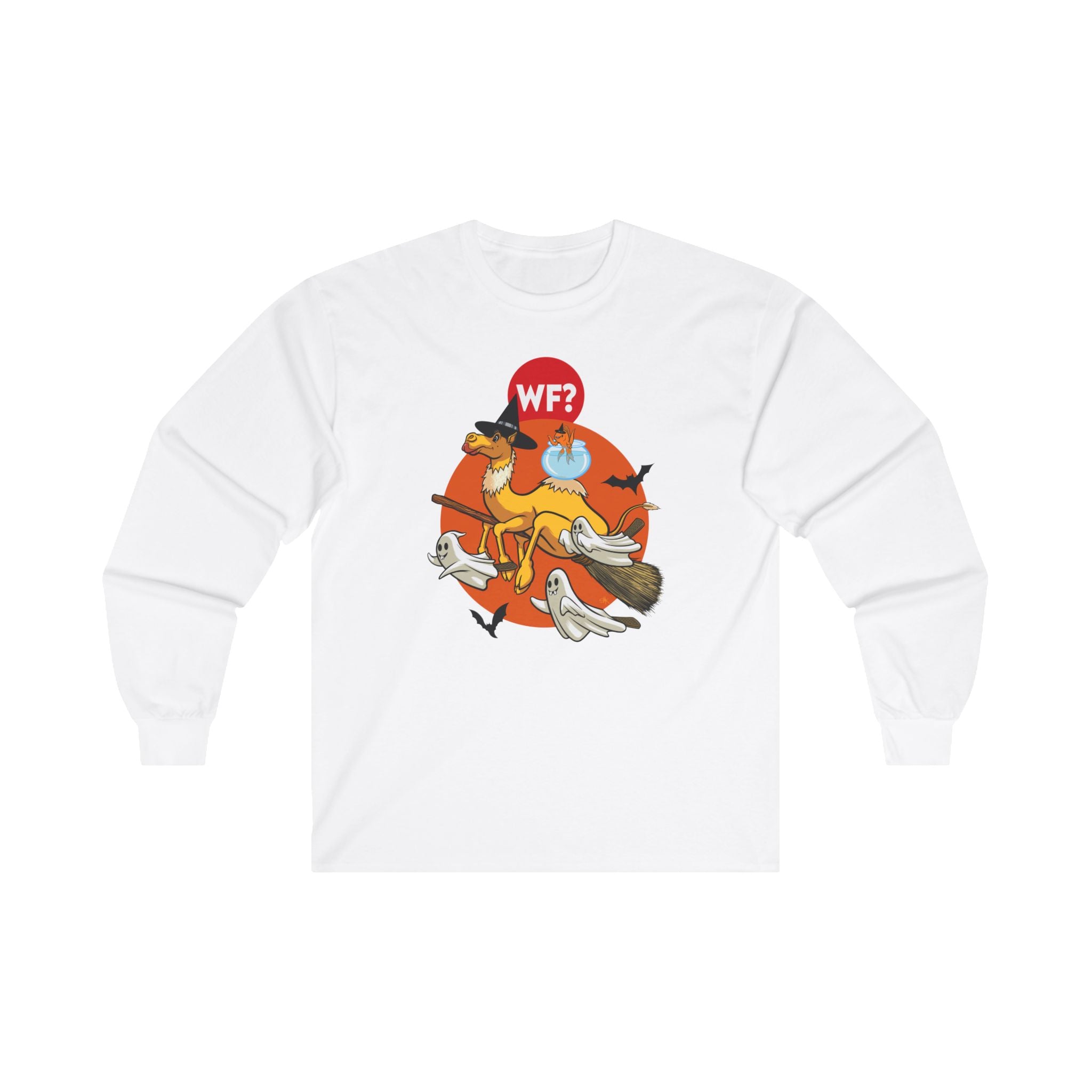 Buy white HAPPY HECKLEWEEN!!! Unisex Ultra Cotton Long Sleeve Tee