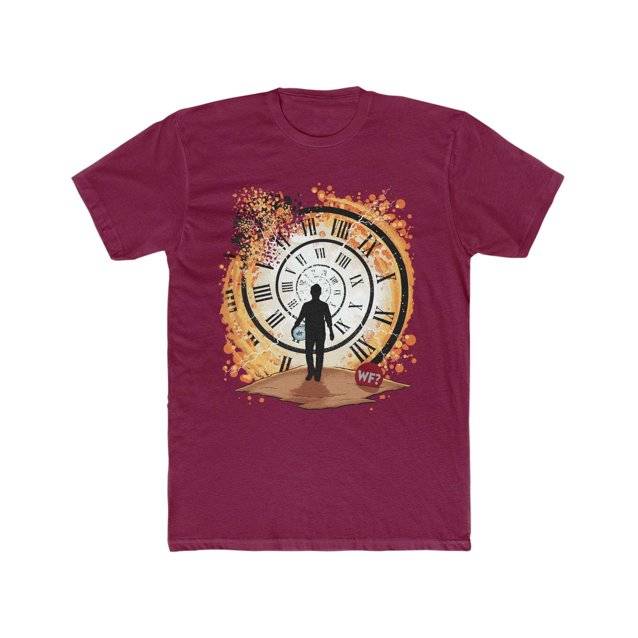 Buy solid-cardinal-red TWF Time Travel Unisex T-Shirt