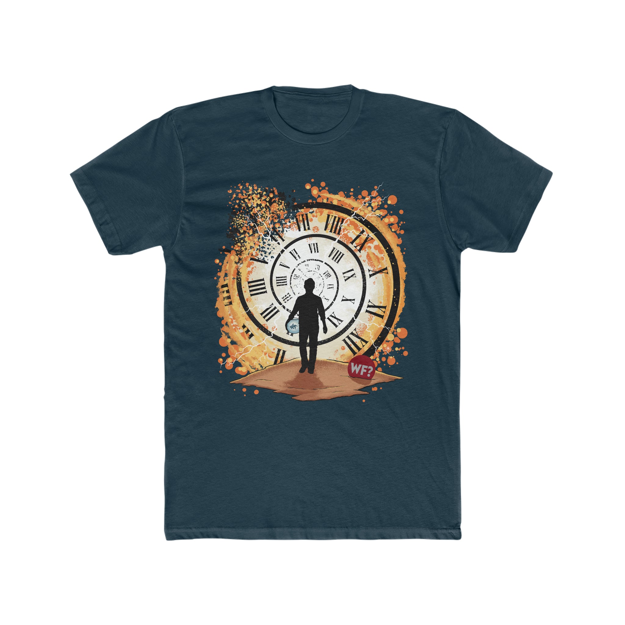 Buy solid-midnight-navy TWF Time Travel Unisex T-Shirt
