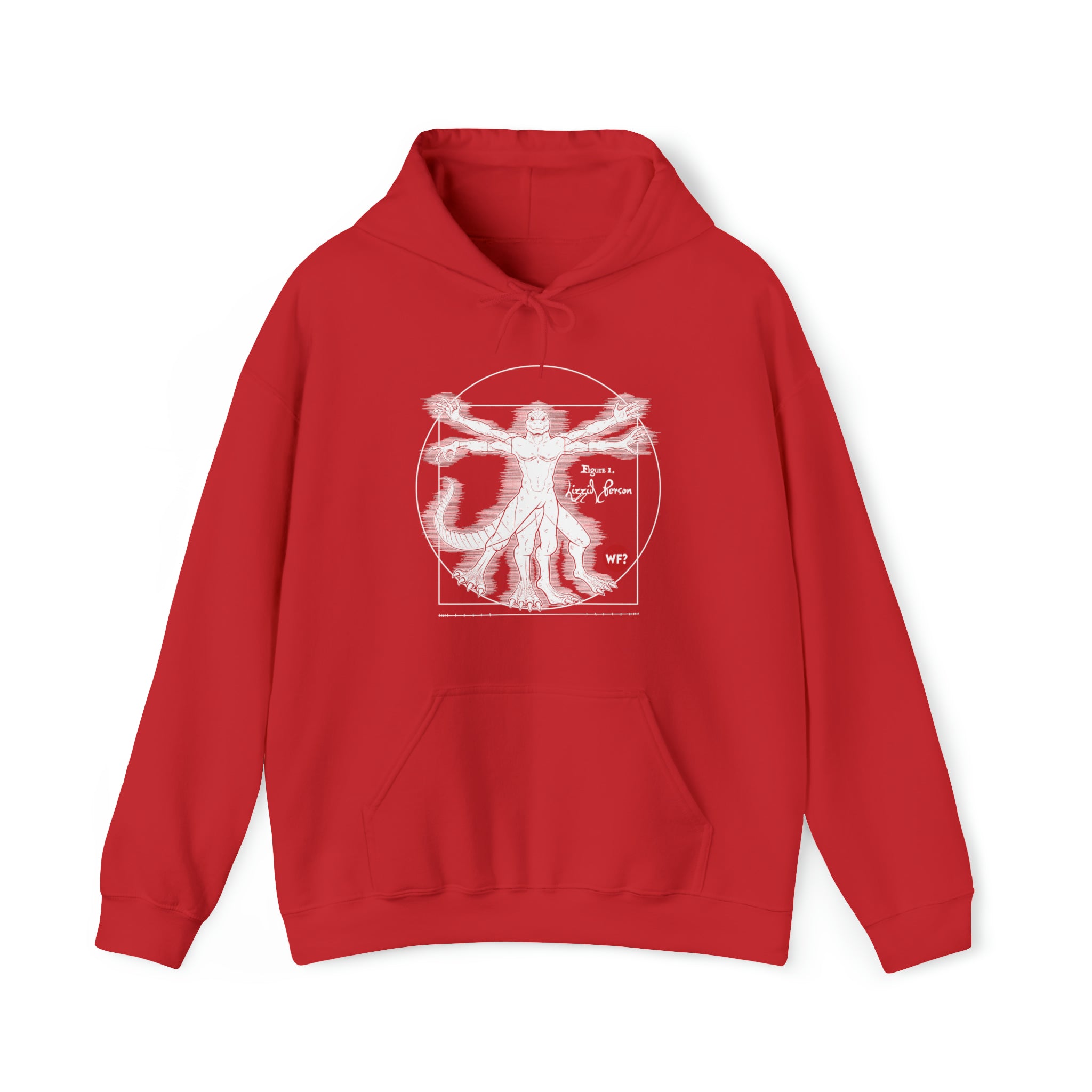 Buy red Vitruvian Lizzid Peeple Unisex Heavy Blend™ Hooded Sweatshirt