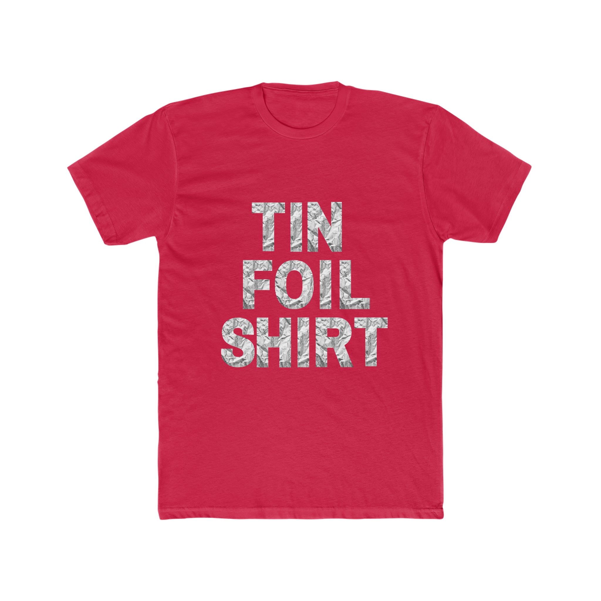 Buy solid-red Tin Foil Unisex T-Shirt