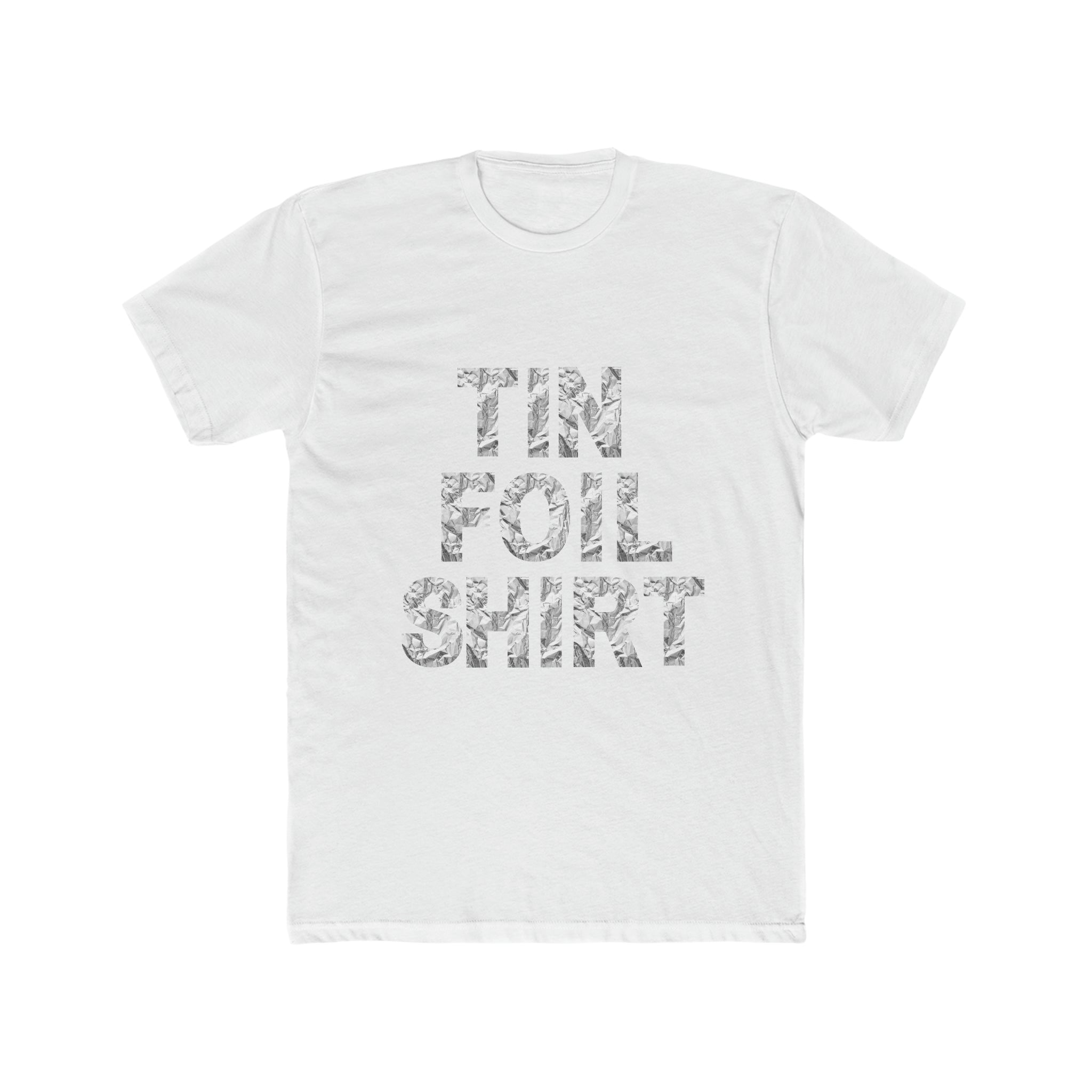 Buy solid-white Tin Foil Unisex T-Shirt