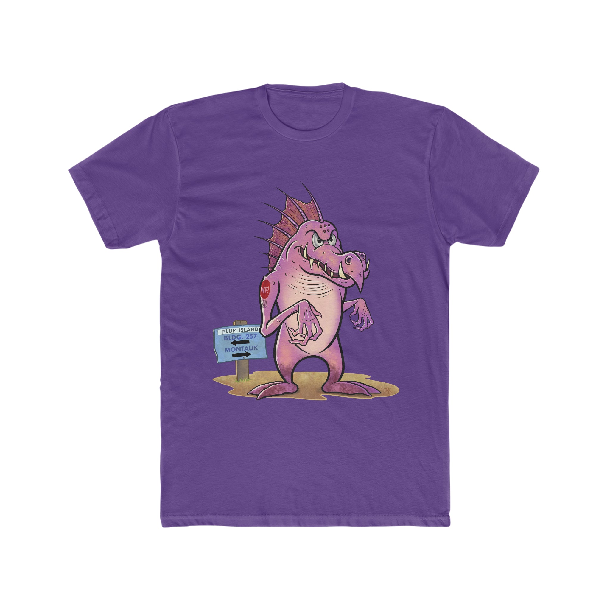Buy solid-purple-rush Plum Island Limited T-Shirt