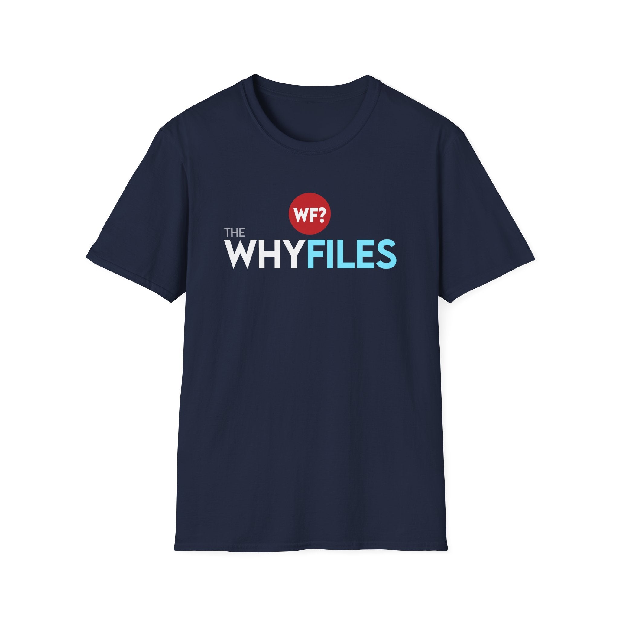 Buy navy The Why Files Unisex Softstyle Limited T-Shirt