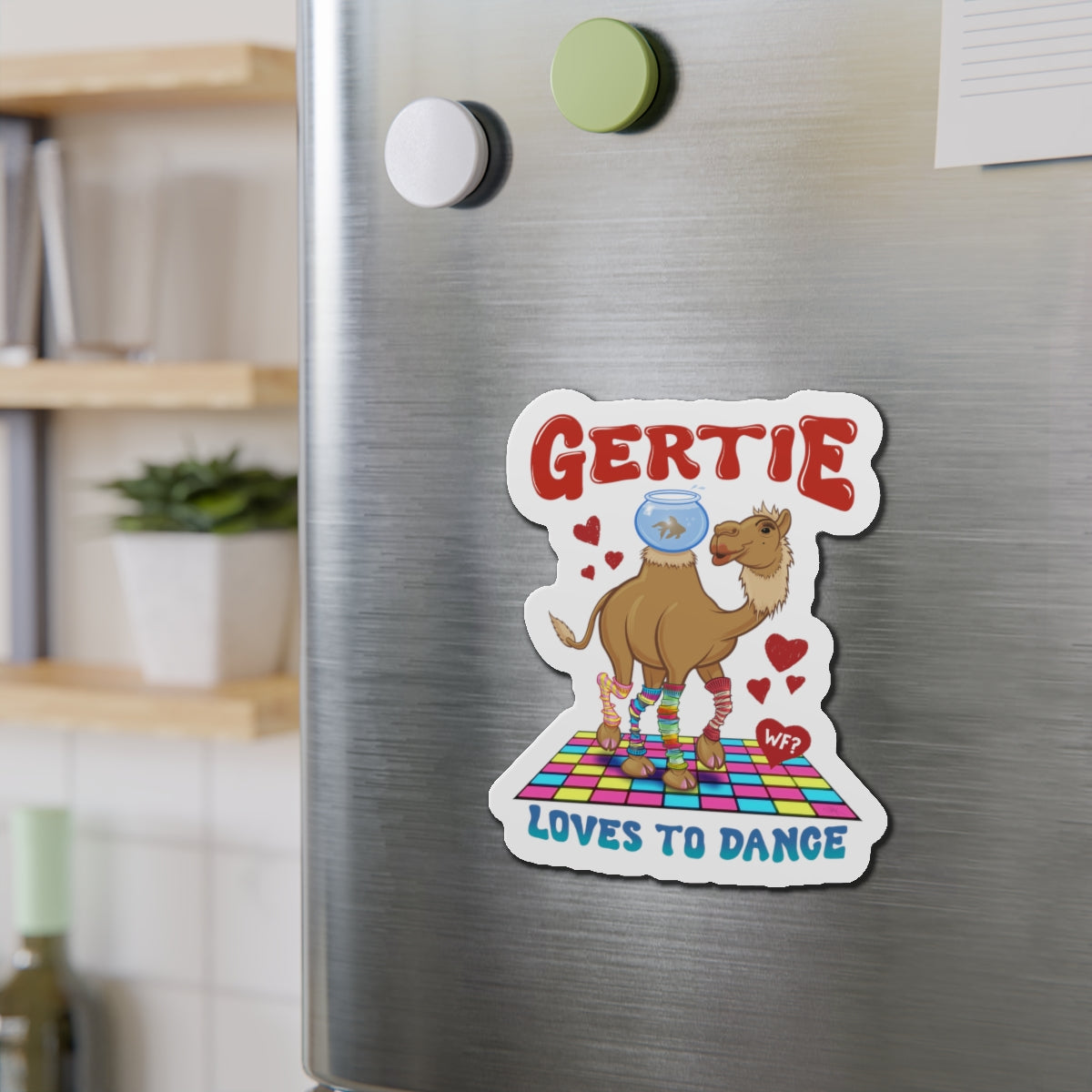 Gertie Loves to Dance Die-Cut Magnet