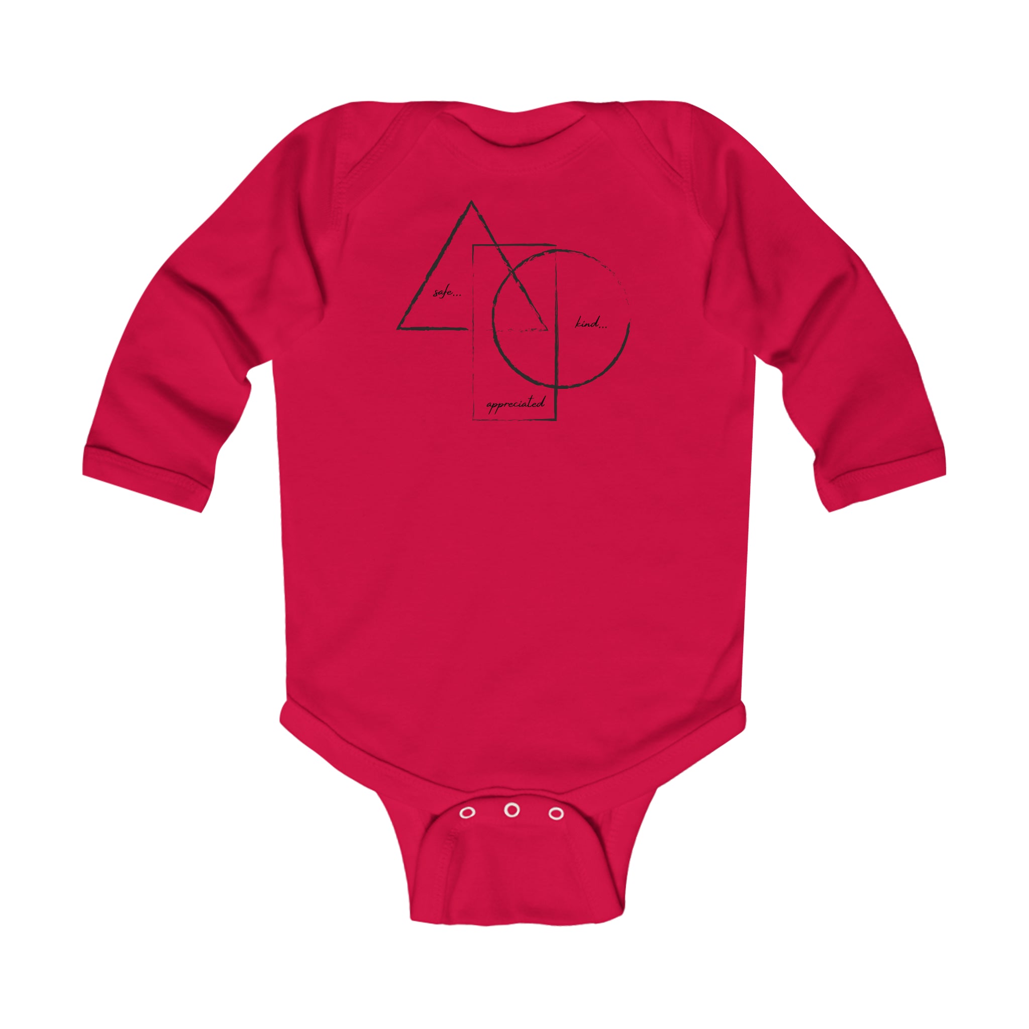 BE/KNOW Infant Long Sleeve Bodysuit-6