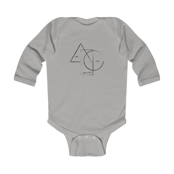 BE/KNOW Infant Long Sleeve Bodysuit