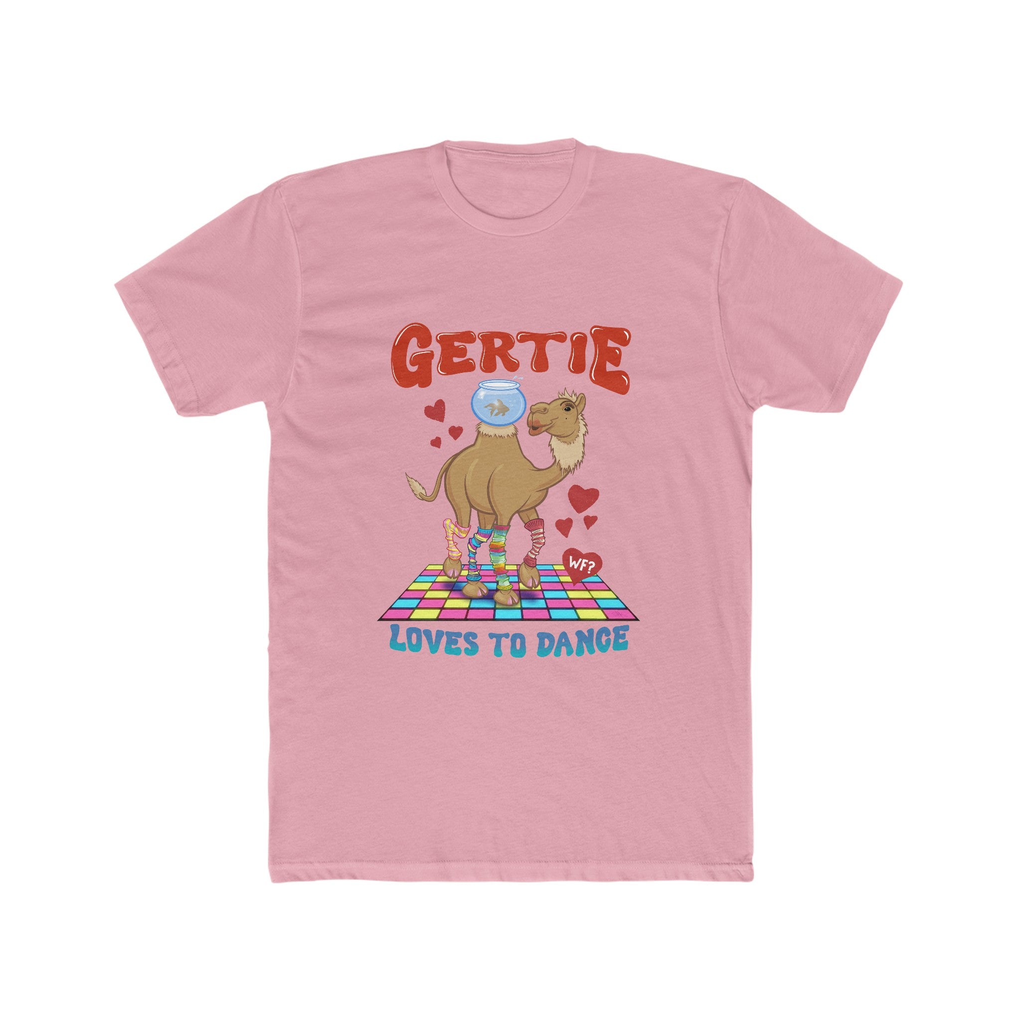 Buy solid-light-pink Gertie Loves to Dance Unisex Cotton Crew Tee