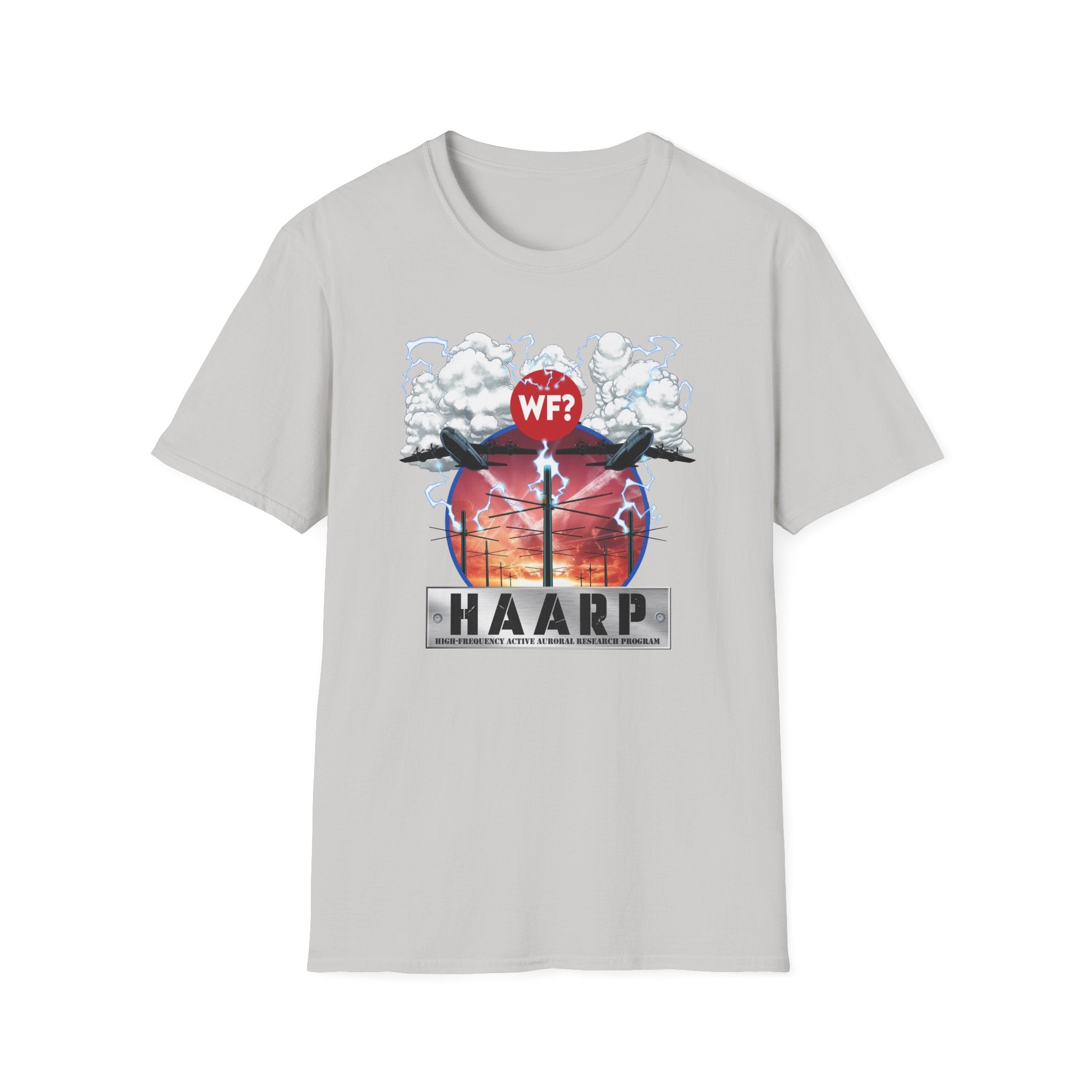 HAARP Conspiracy Unisex Softstyle T-Shirt - Perfect for Mystery Enthusiasts - 0