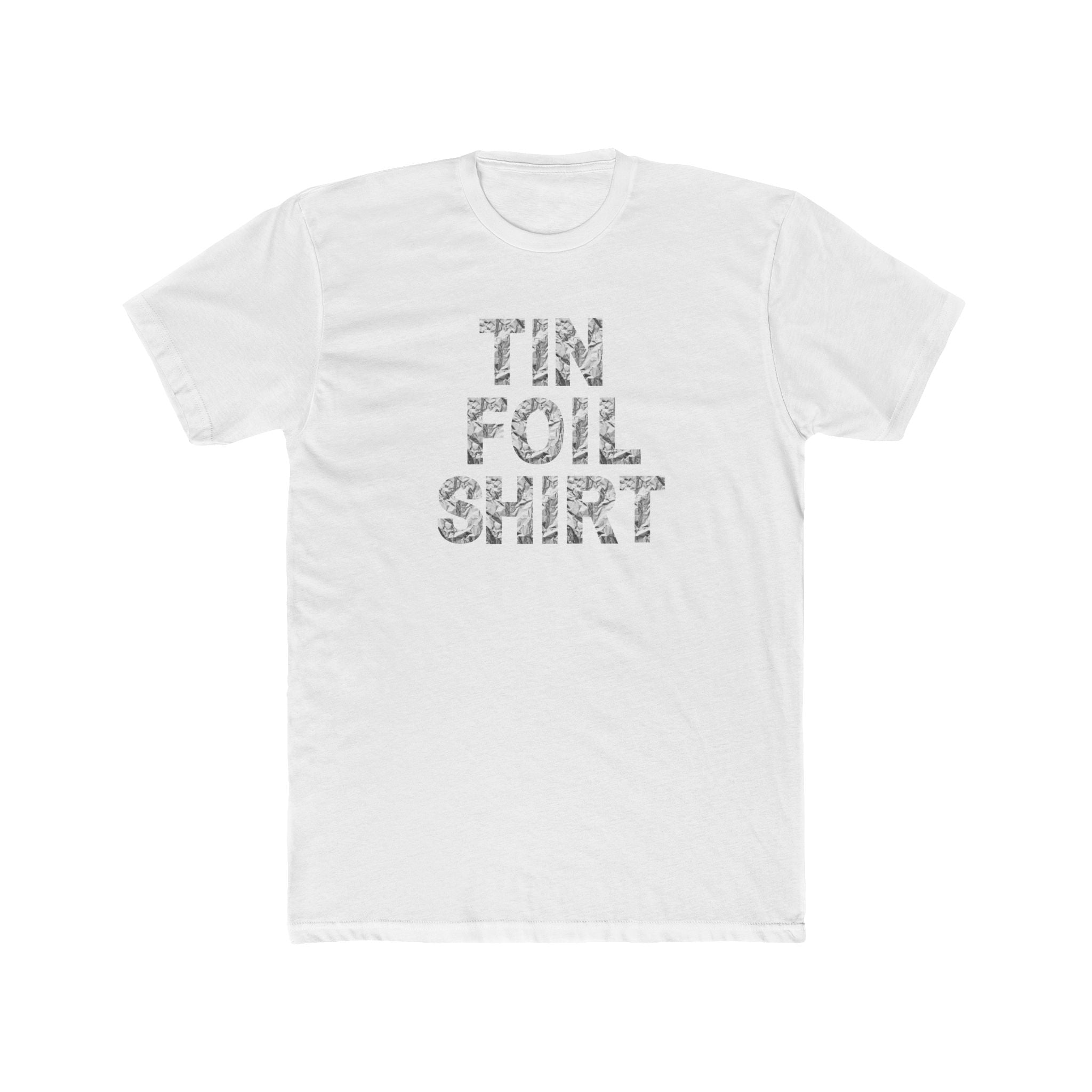 Buy solid-white Tin Foil Unisex T-Shirt