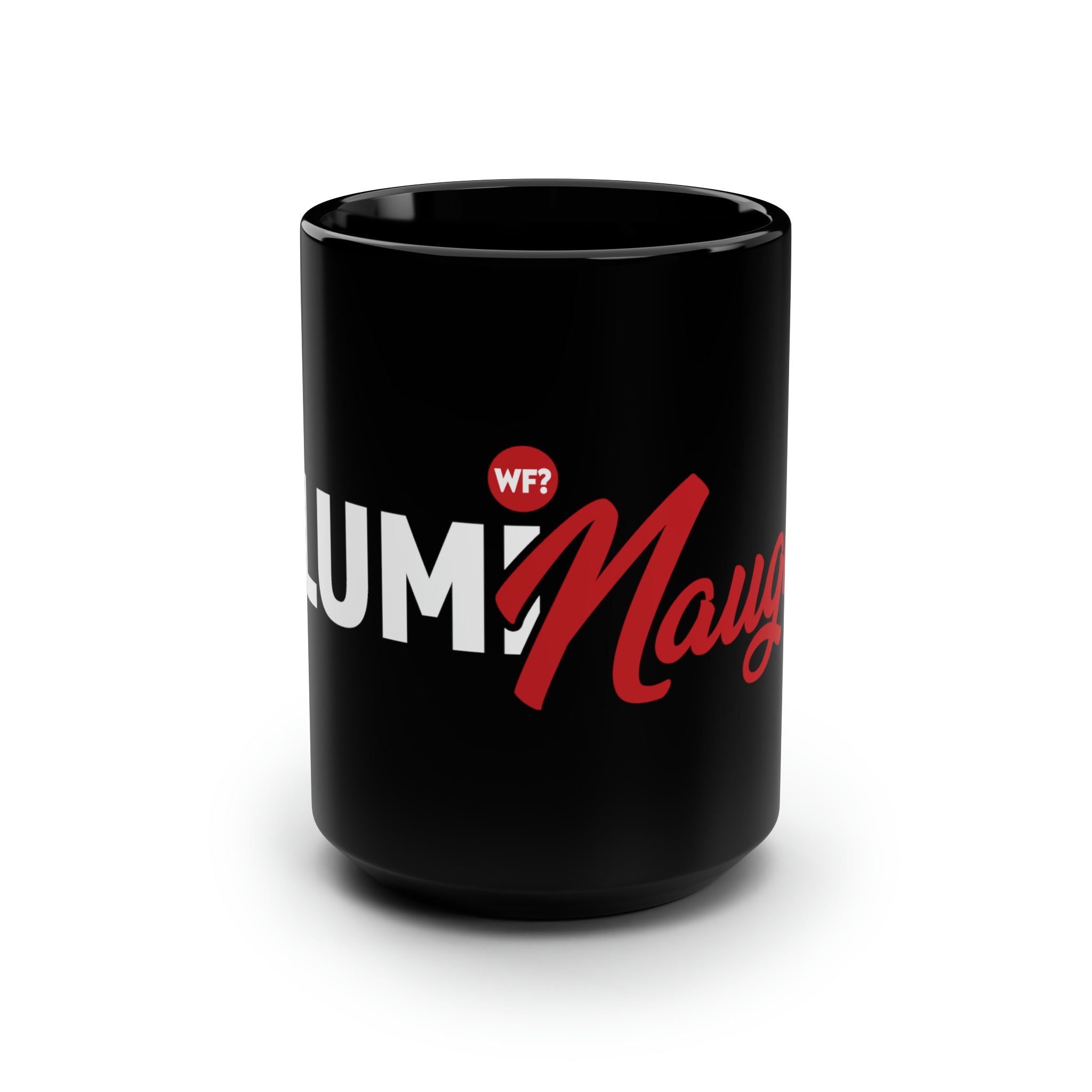 Illuminaughty Black Mug, 15oz-1