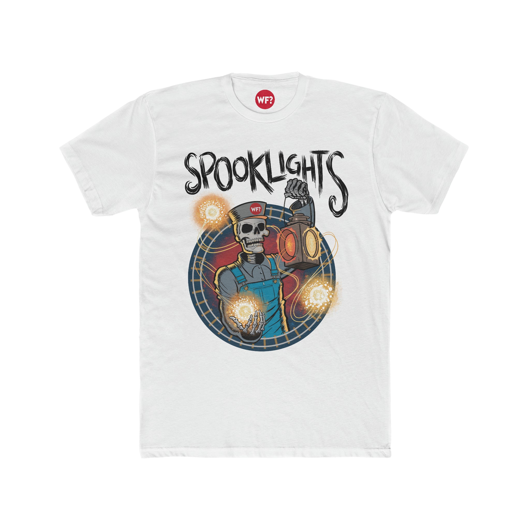 Buy solid-white Spooklights Limited T-Shirt