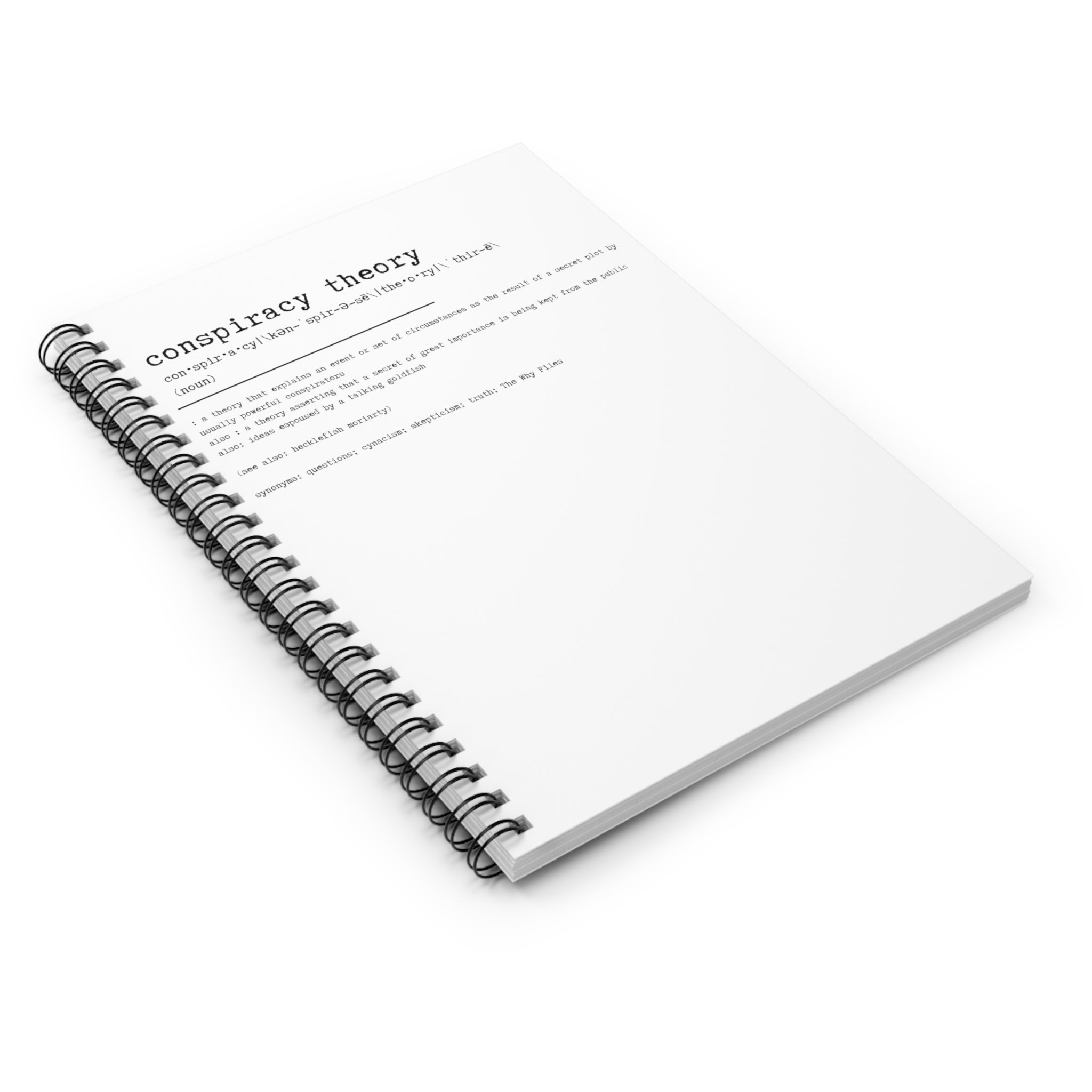 Conspiracy Theory Notebook - Ruled Line-4