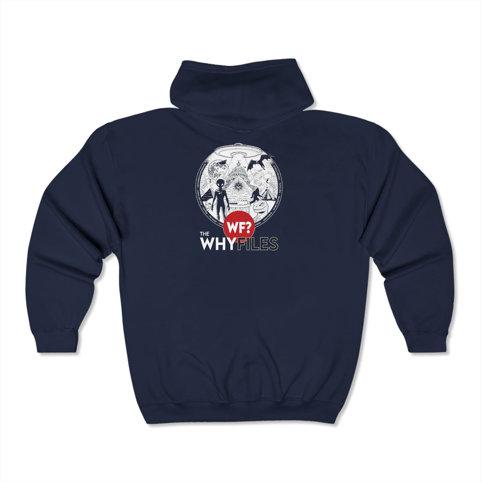 The Why Files Everything  Unisex Heavy Blend™ Full Zip Hoodie