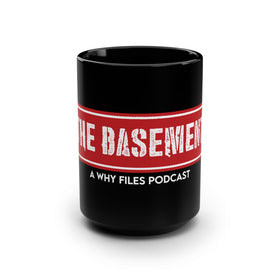 The Basement Podcast -  Black Mug, 15oz - 0