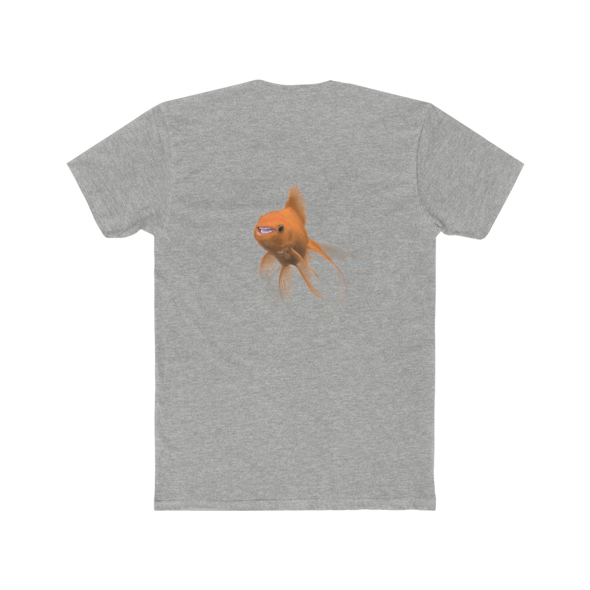 Hecklefish on the Back Cotton Crew Tee-9
