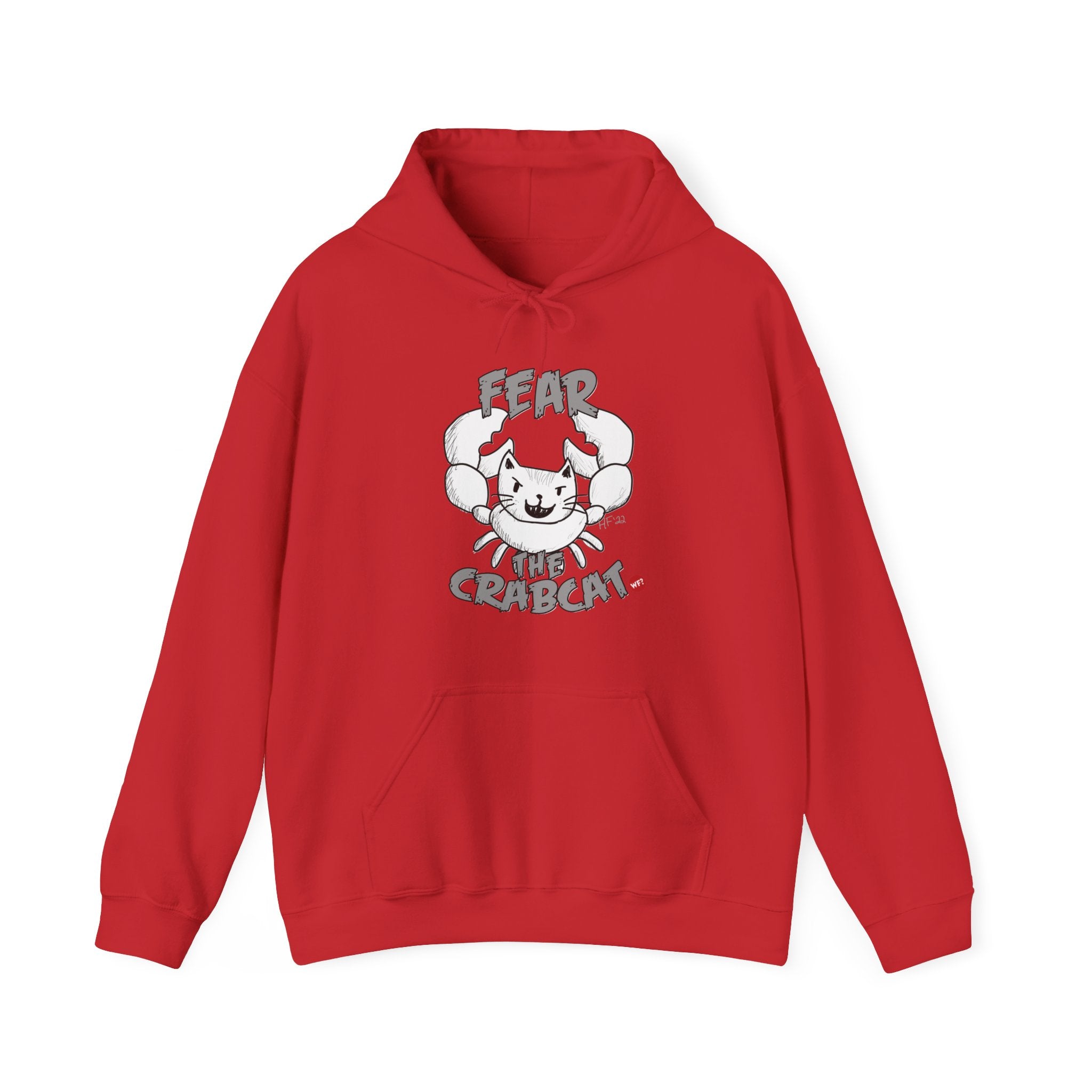 Buy red Fear the Crabcat Pullover Hoodie