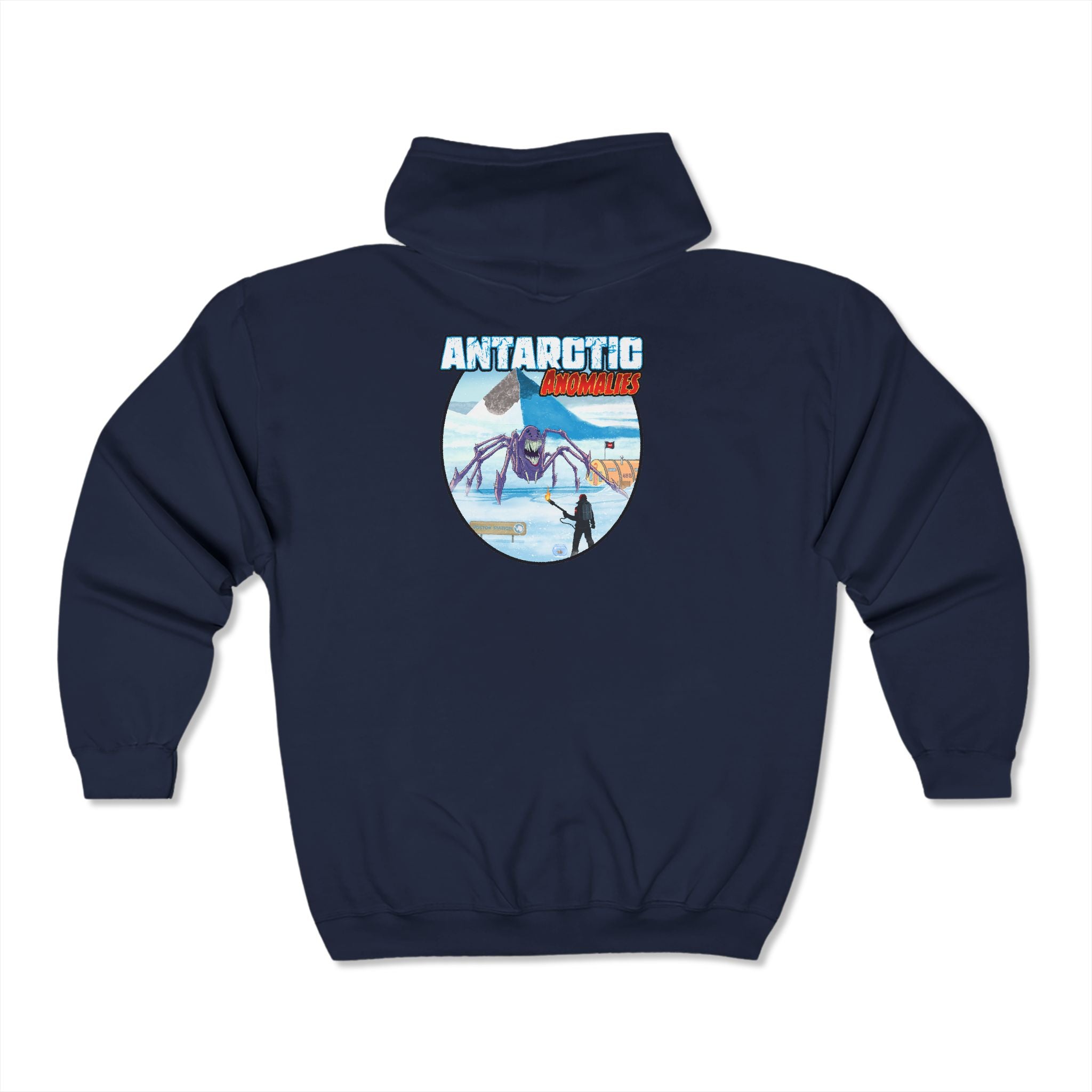 Antartica Annomalies Full Zip Hooded Sweatshirt - Back from the Vault