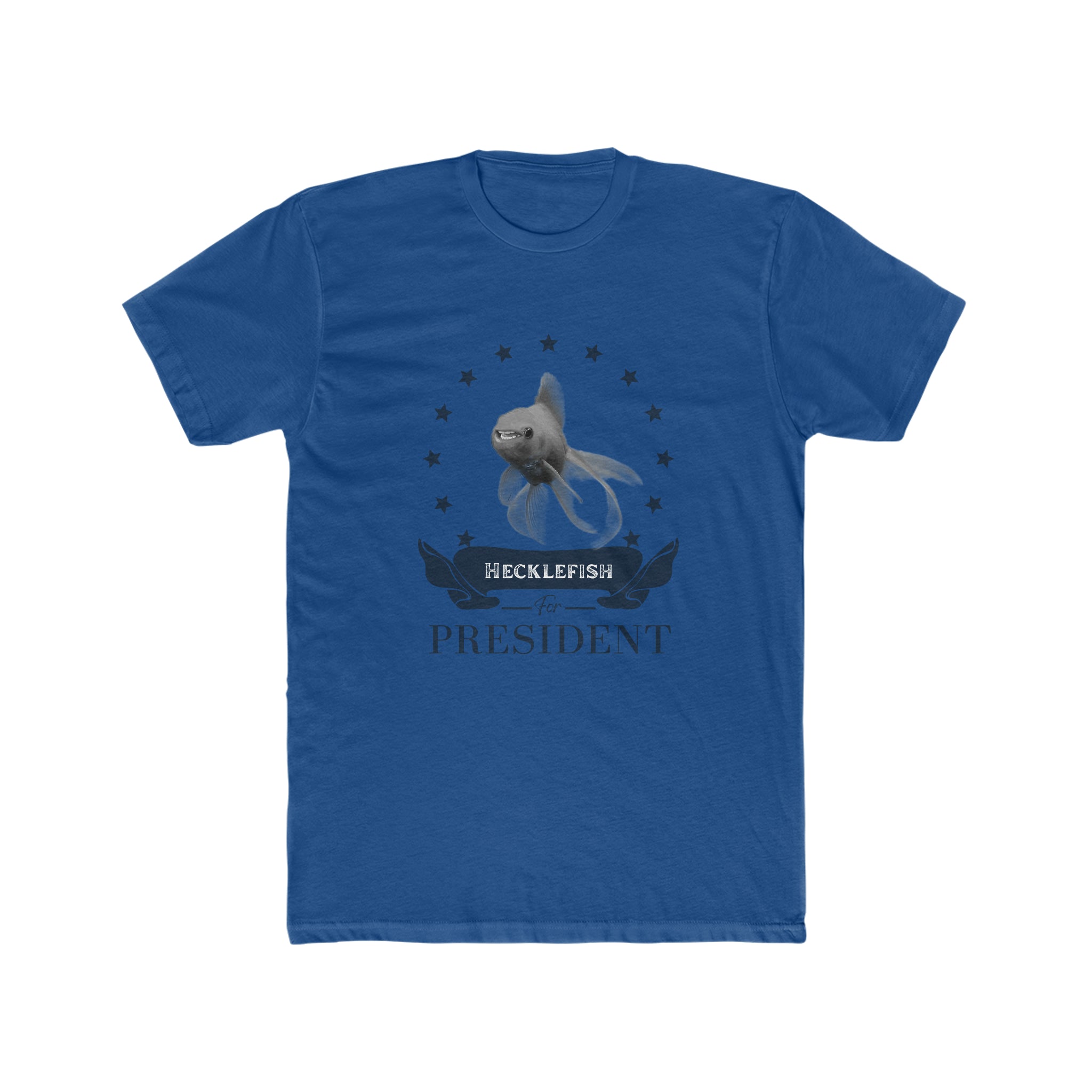 Buy solid-royal Hecklefish for President Unisex T-Shirt
