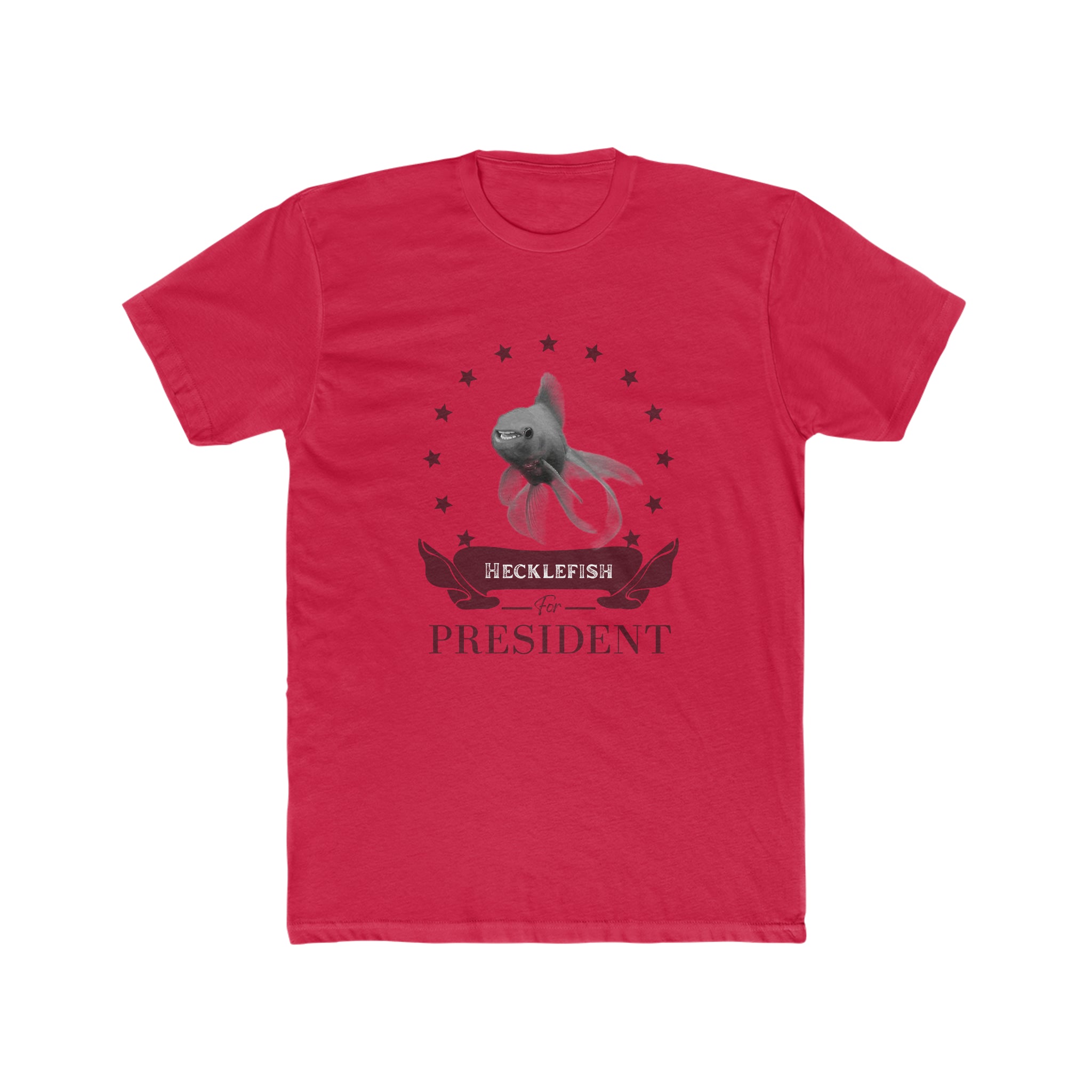 Buy solid-red Hecklefish for President Unisex T-Shirt