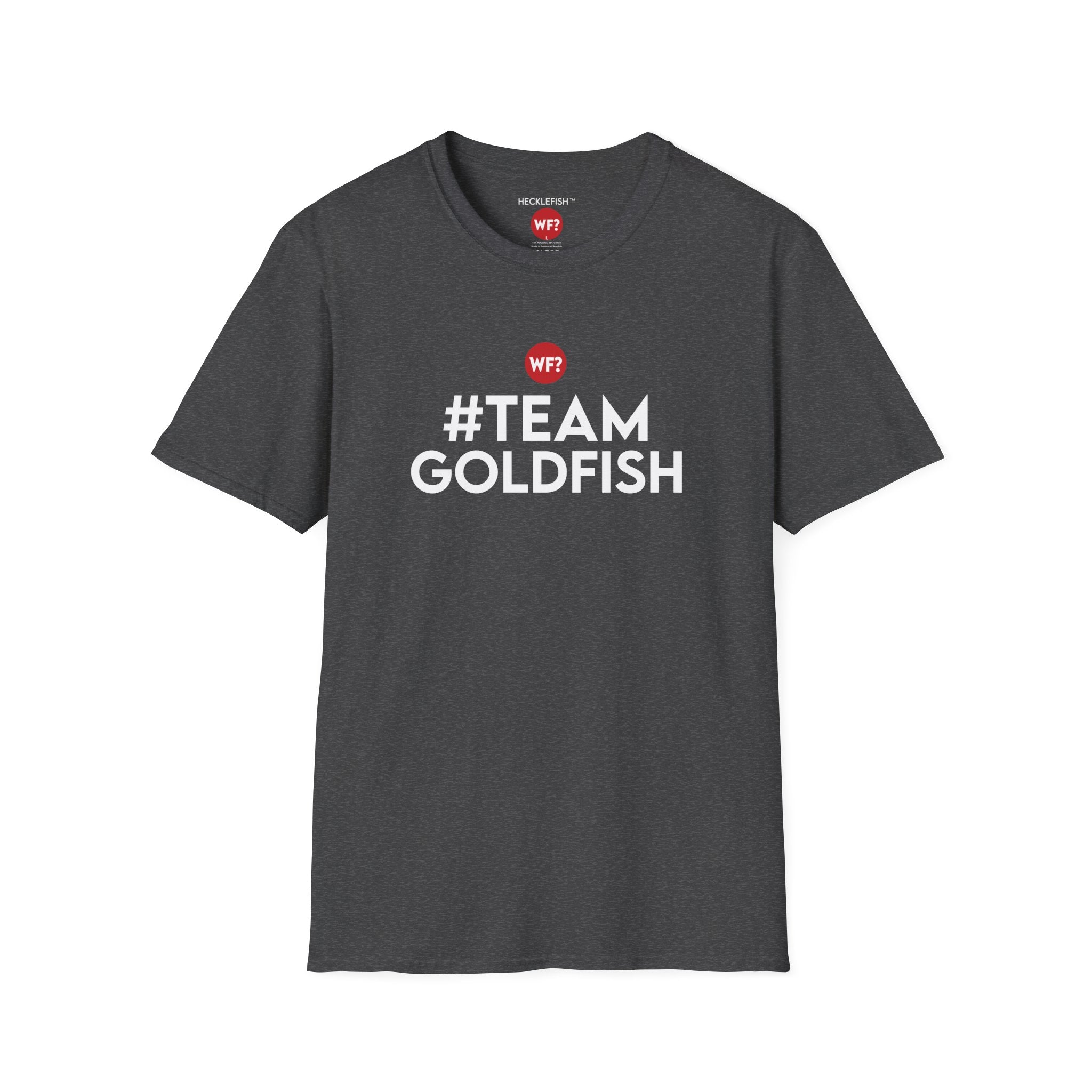 Buy dark-heather #TeamGoldfish Unisex Softstyle T-Shirt