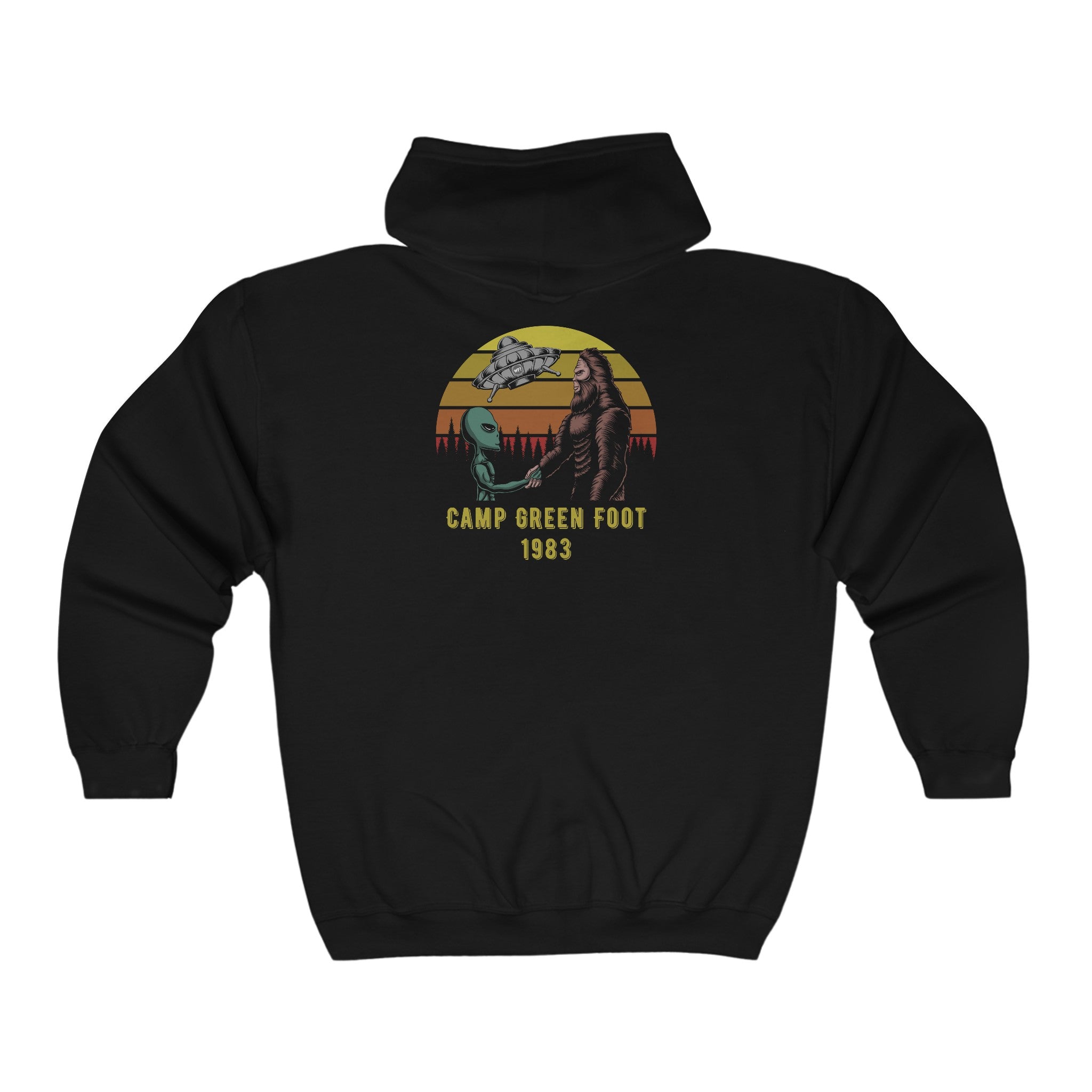 Camp Green Foot 1983 Full Zip Hoodie | The Why Files