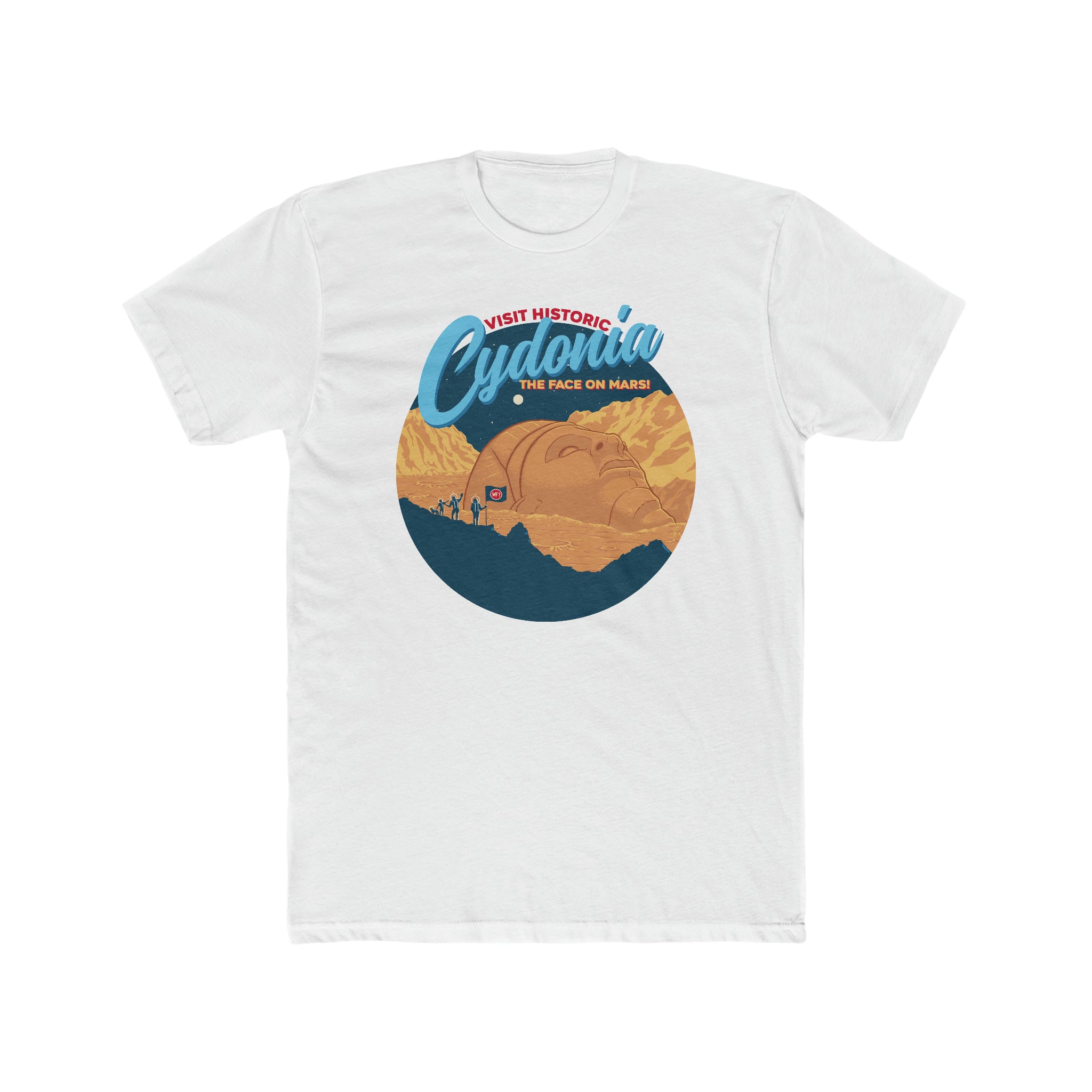 Buy solid-white Face of Mars Unisex T-Shirt