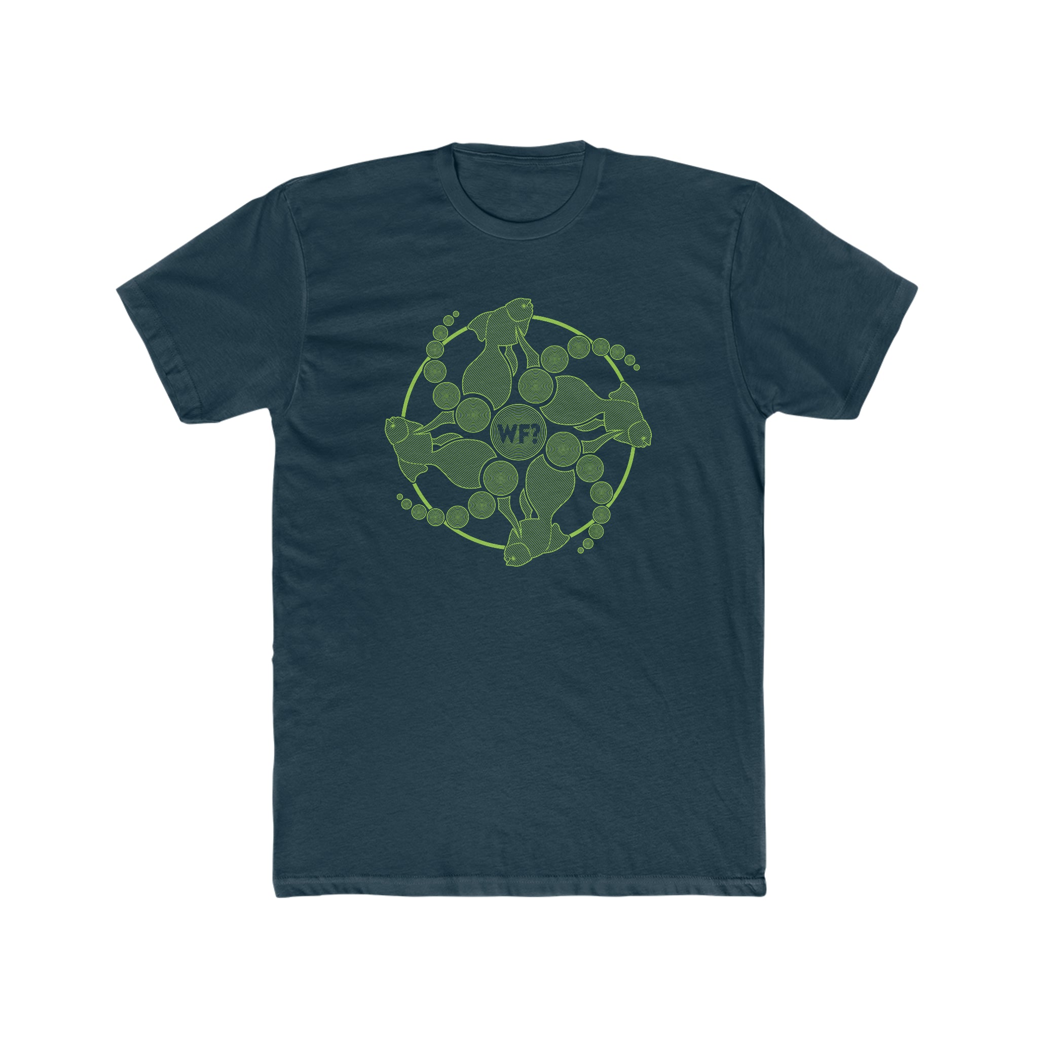 Buy solid-midnight-navy Crop Circles Limited T-Shirt