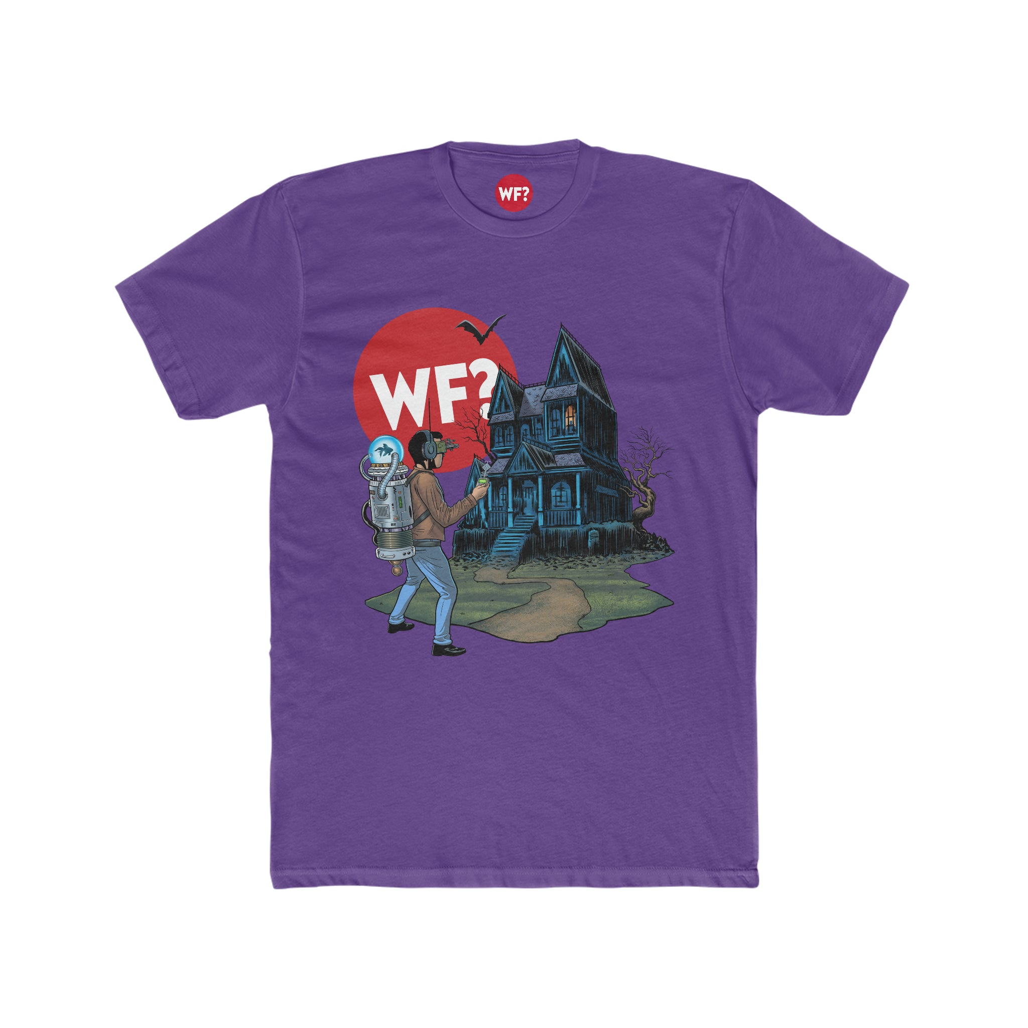 Buy solid-purple-rush Science Behind Ghost Haunting Limited T-Shirt