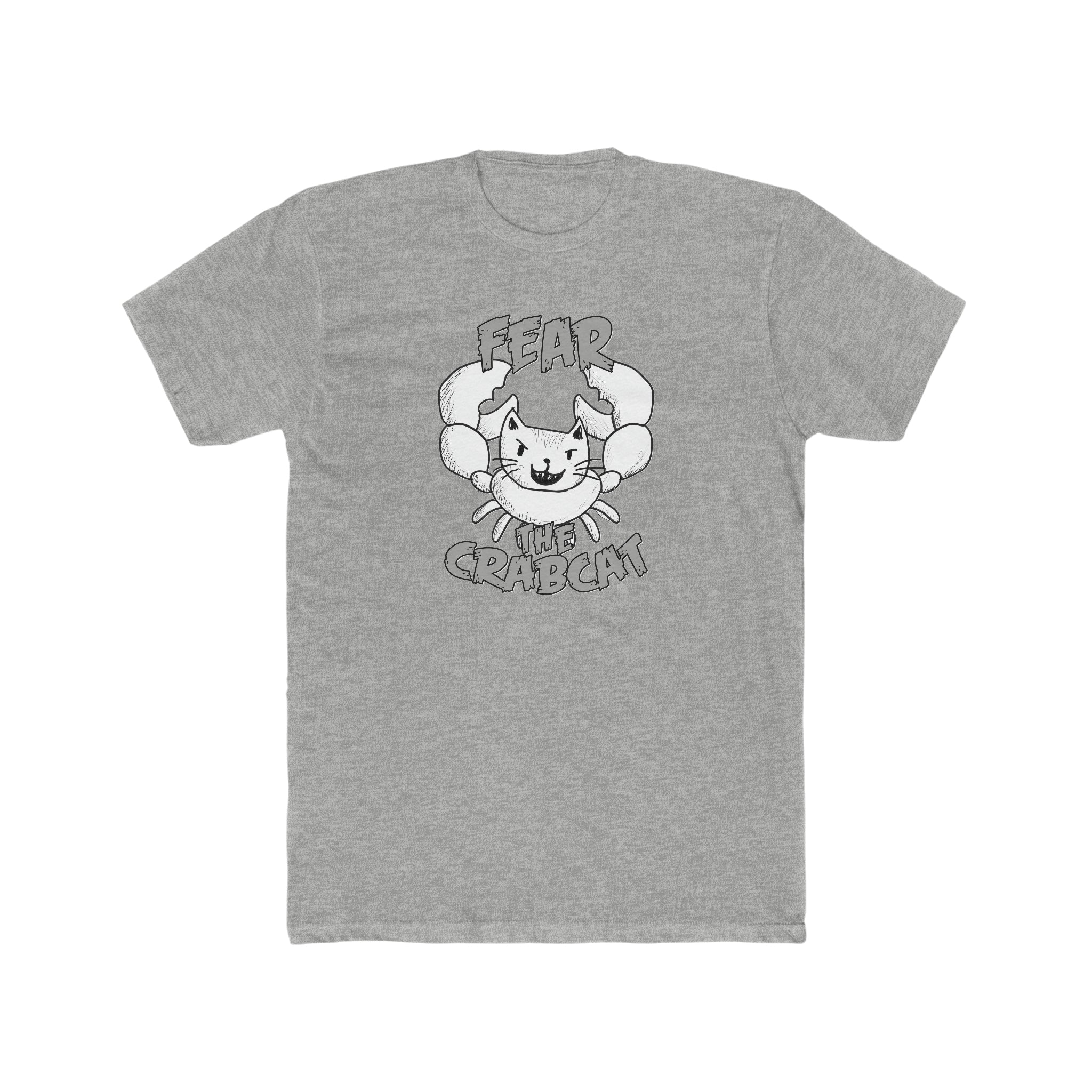 Buy heather-grey Fear the Crabcat Unisex T-Shirt