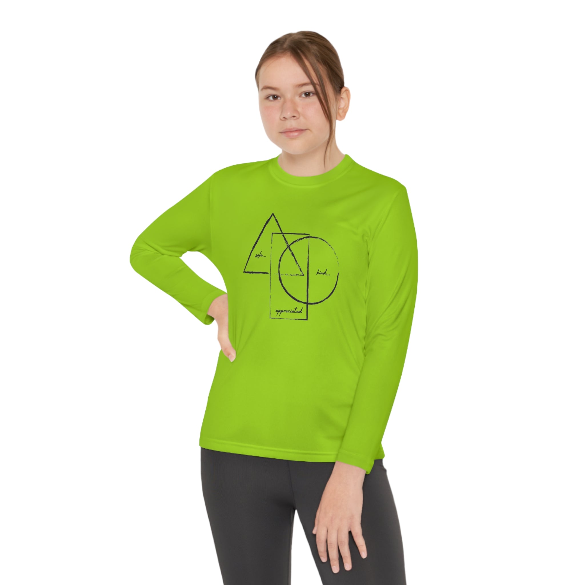 BE/KNOW Youth Long Sleeve Competitor Tee