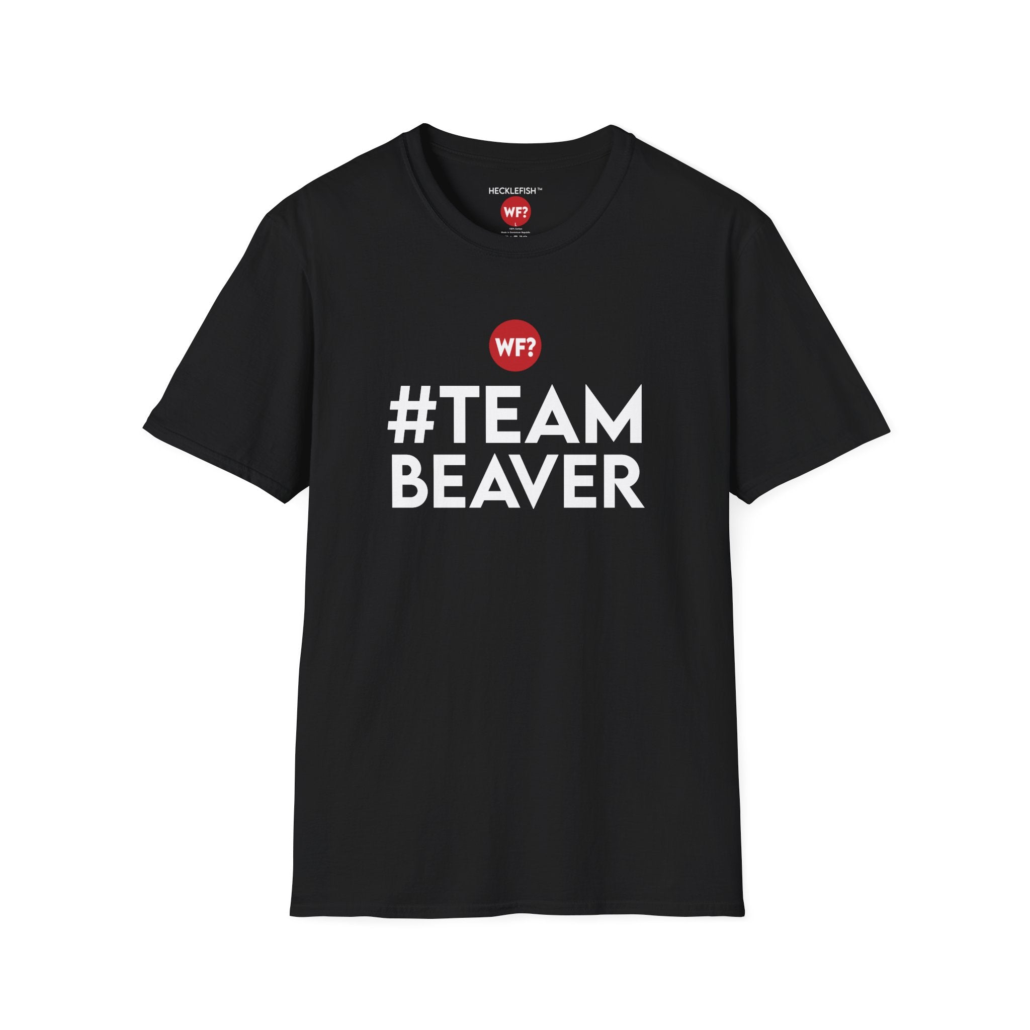 Buy black #TeamBeaver Unisex Softstyle T-Shirt