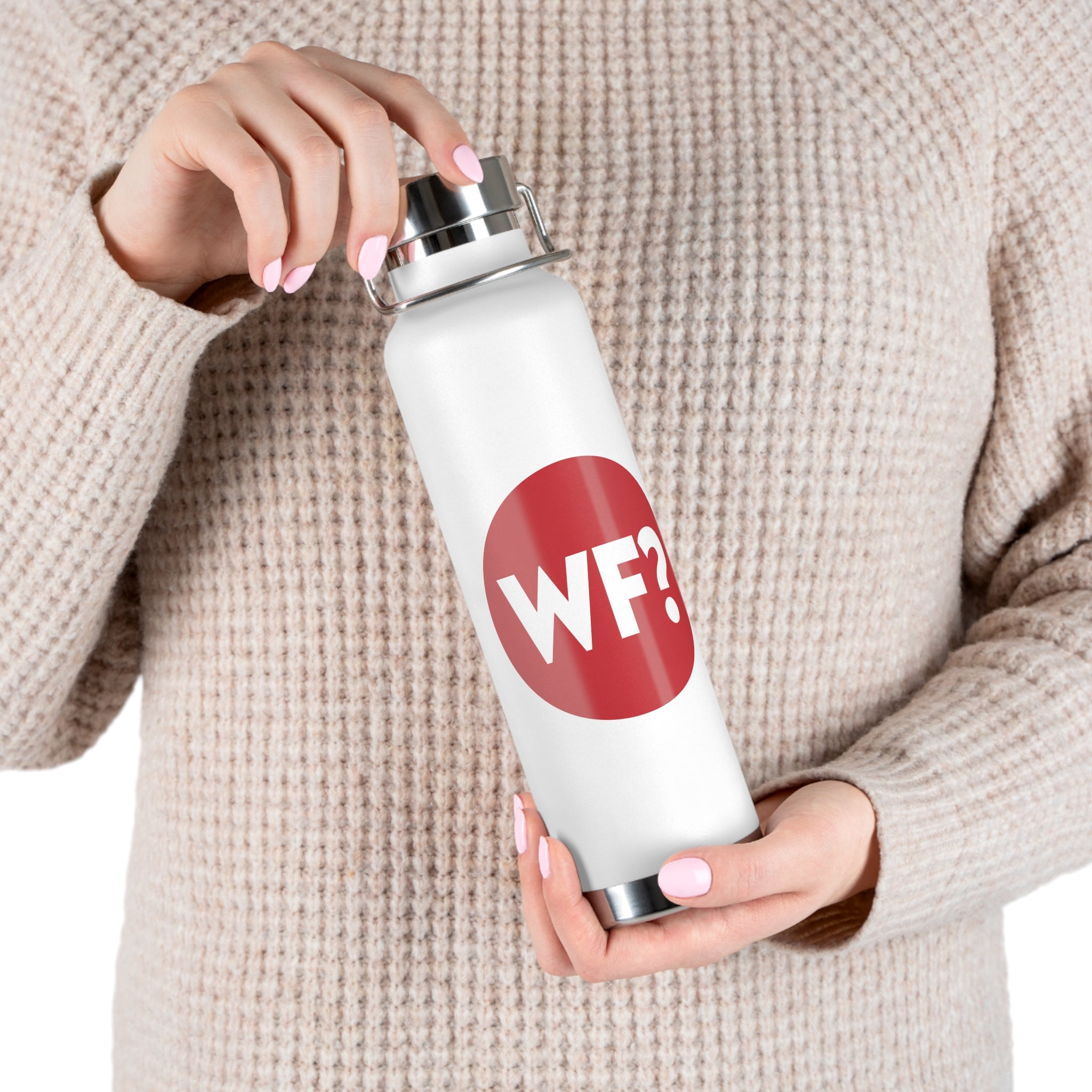 Buy white TWF Copper Vacuum Insulated Bottle, 22oz
