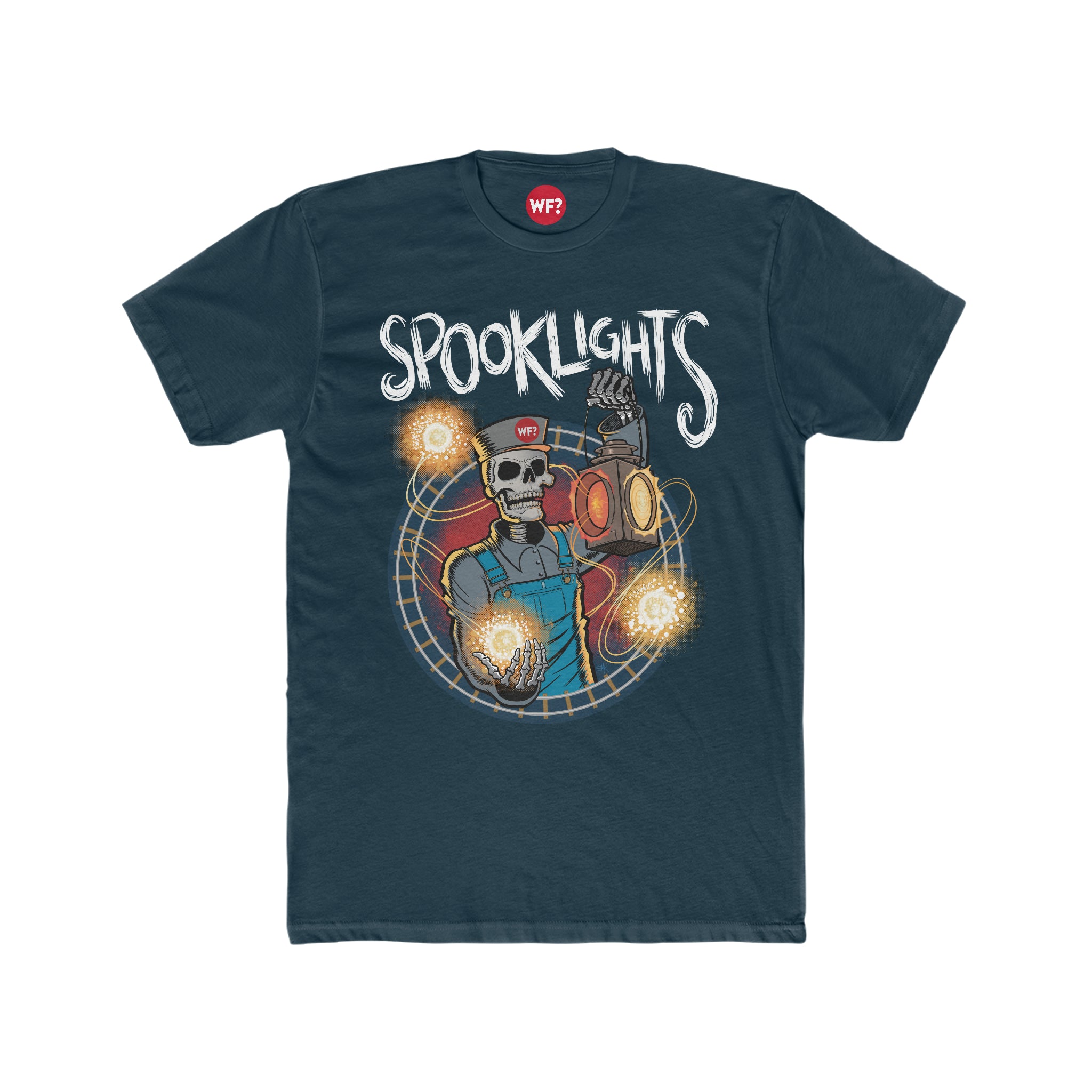 Buy solid-midnight-navy Spooklights Limited T-Shirt