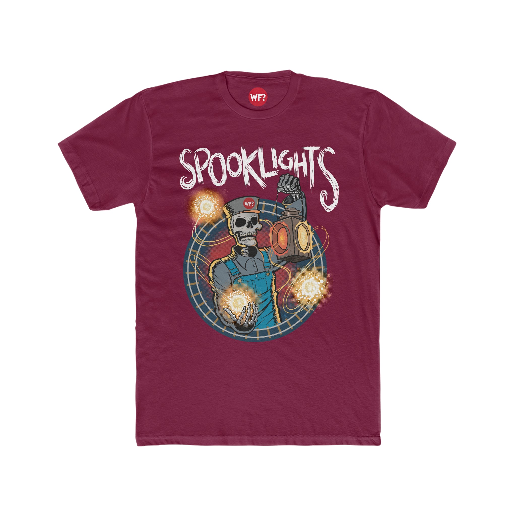 Buy solid-cardinal-red Spooklights Limited T-Shirt