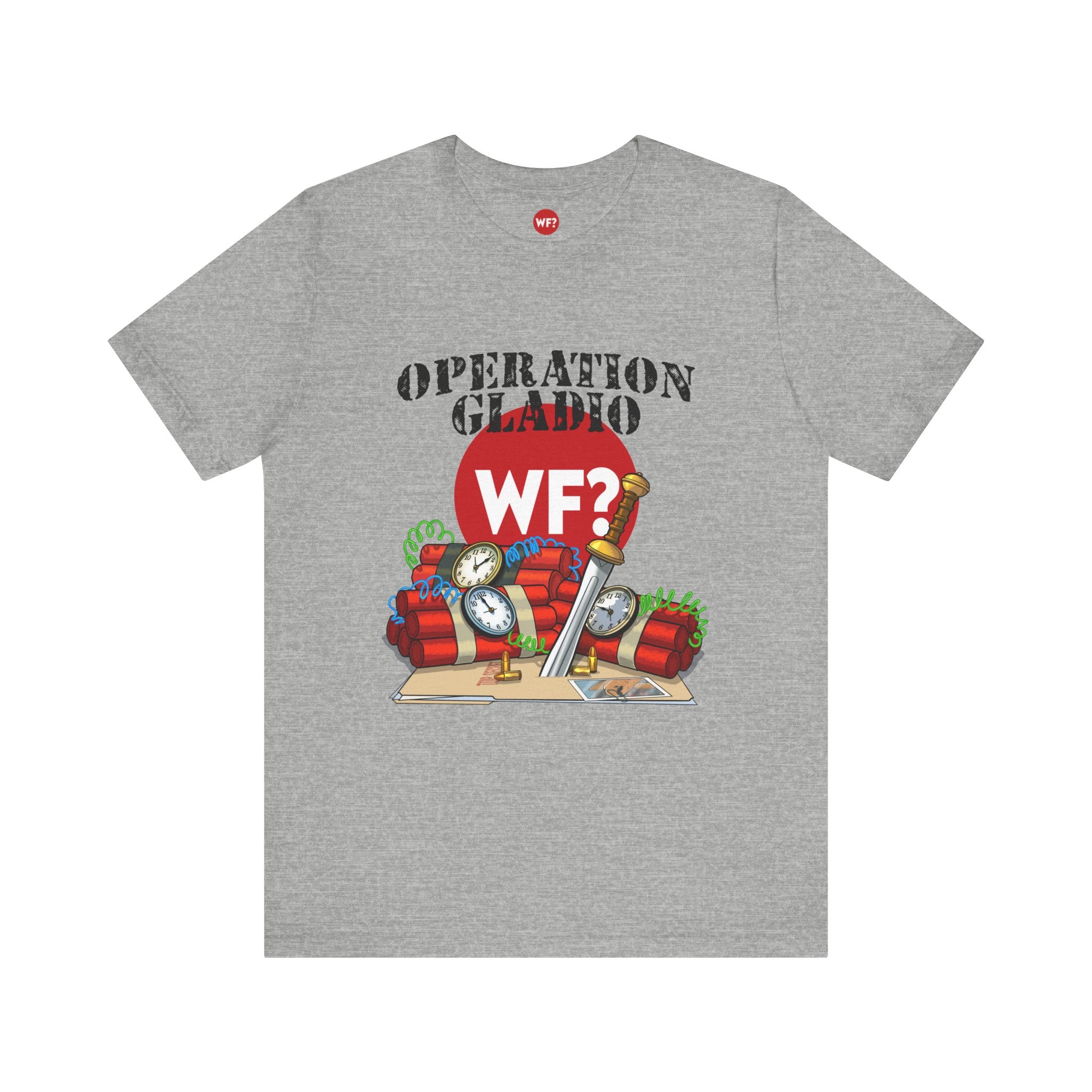 Buy athletic-heather Operation GLADIO Patreon Short Sleeve Tee