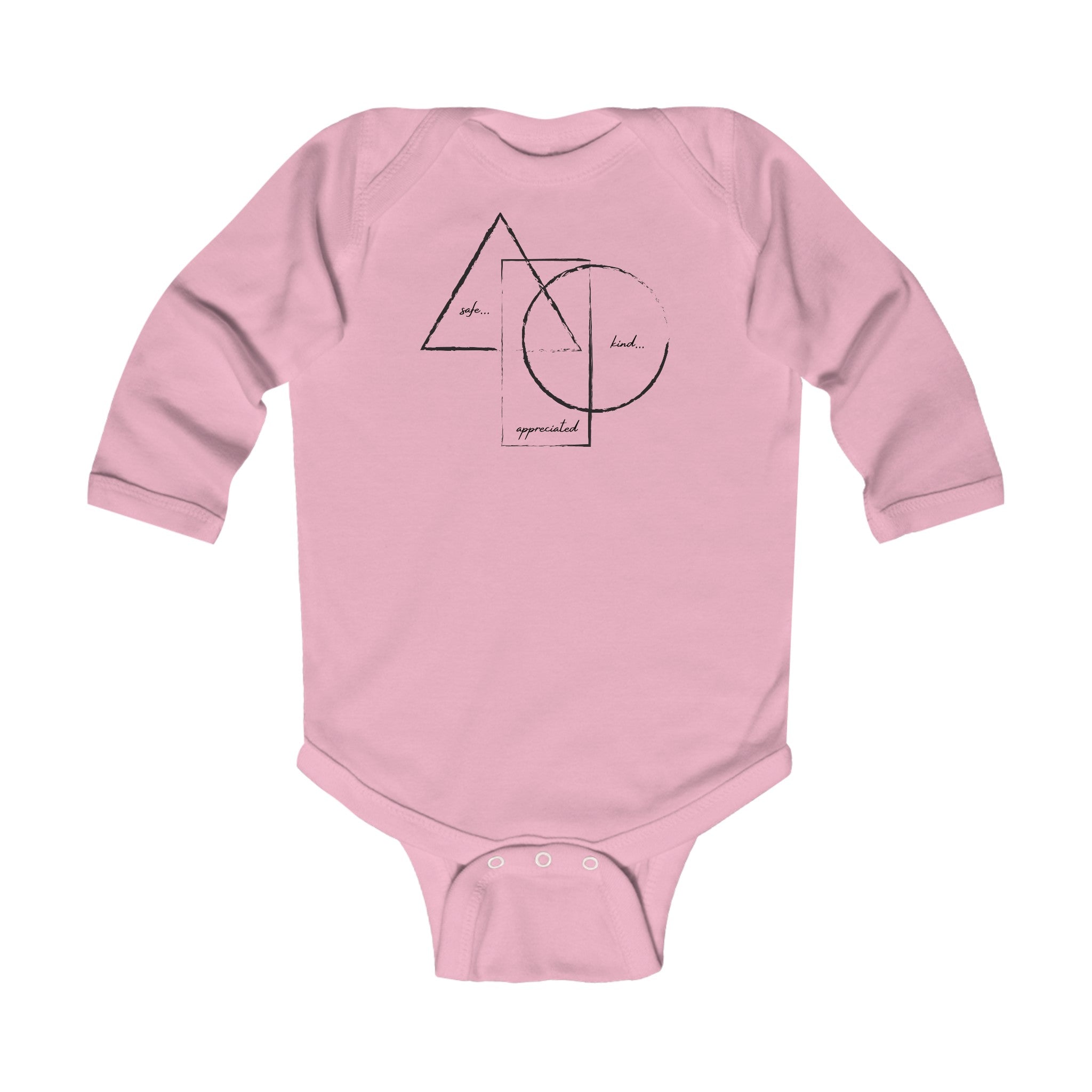 Buy pink BE/KNOW Infant Long Sleeve Bodysuit