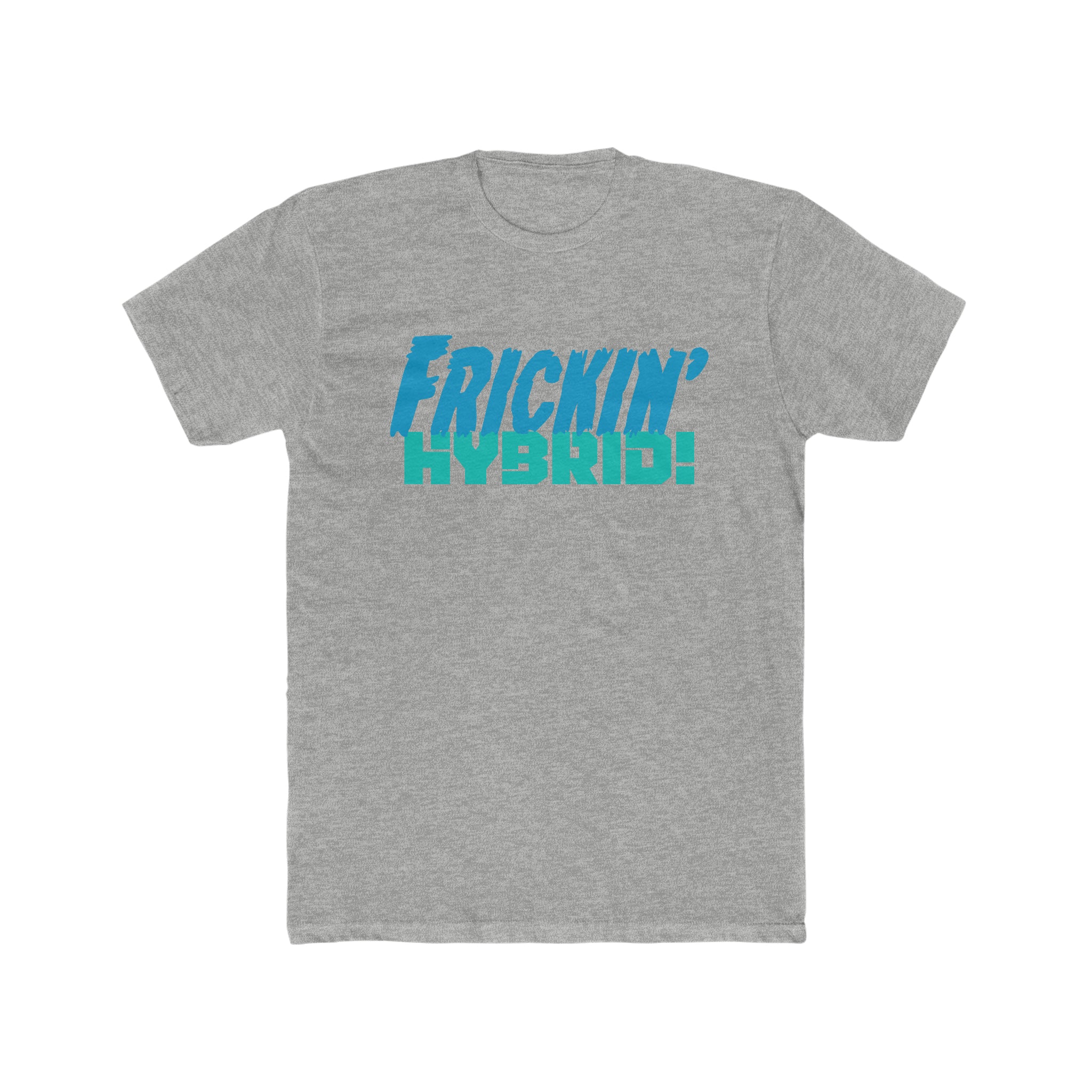 Buy heather-grey Frickin&#39; Hybrid Cotton Crew T-Shirt