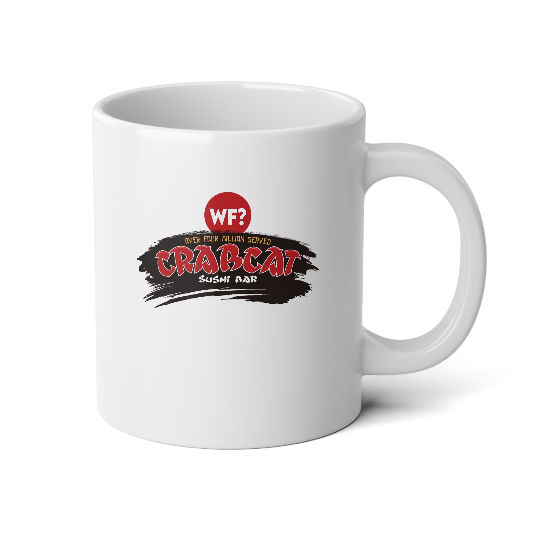 Official 4M Crabcat Sushi Fistable Mug, 20oz