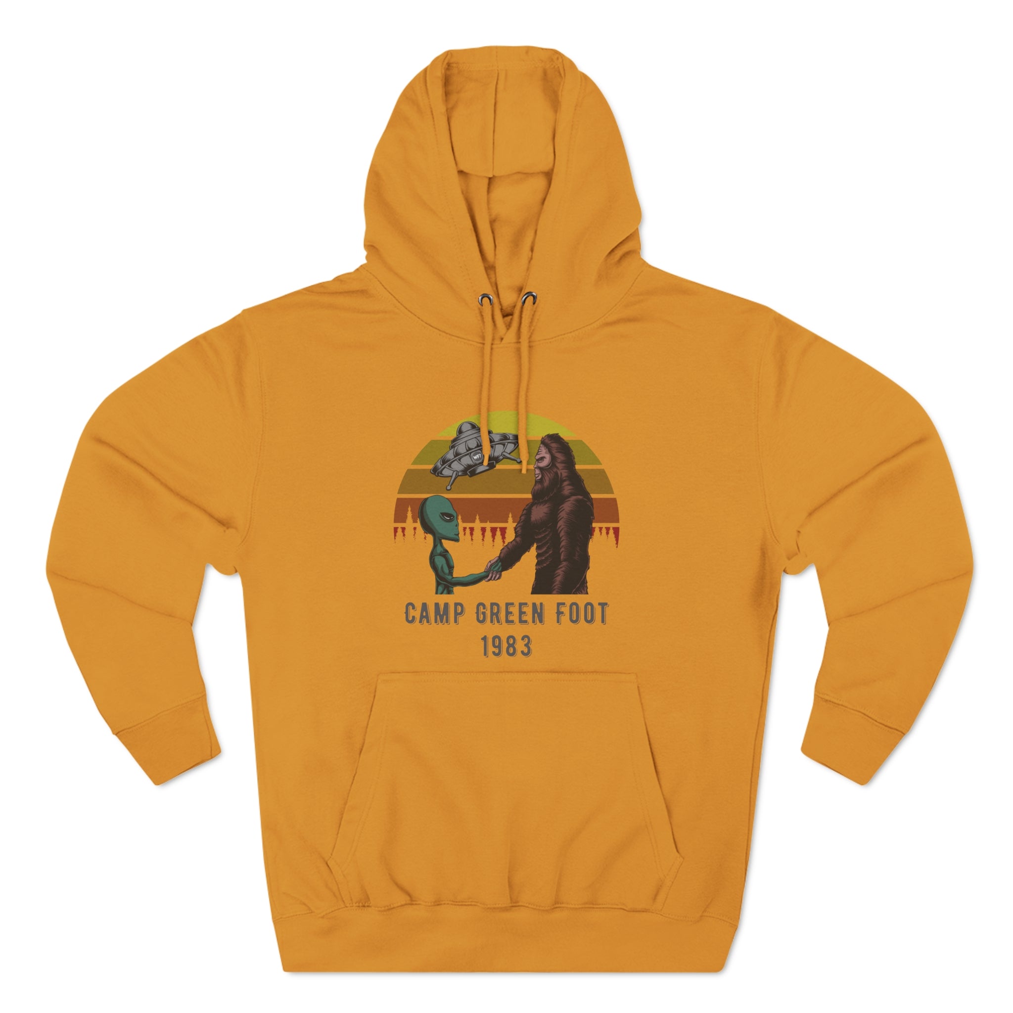 Buy mustard Camp Green Foot 1983 Unisex Pullover Hoodie