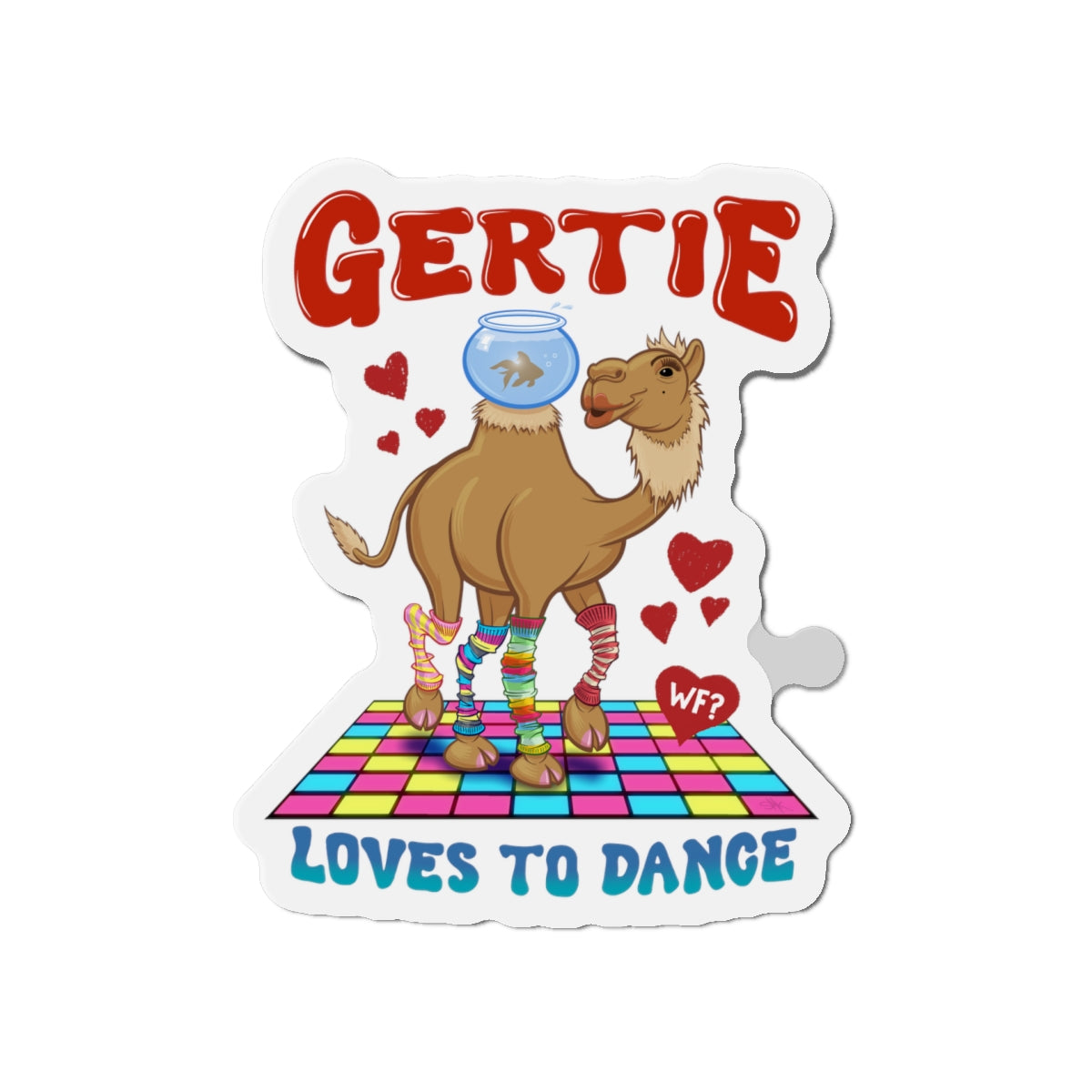 Gertie Loves to Dance Die-Cut Magnet-14