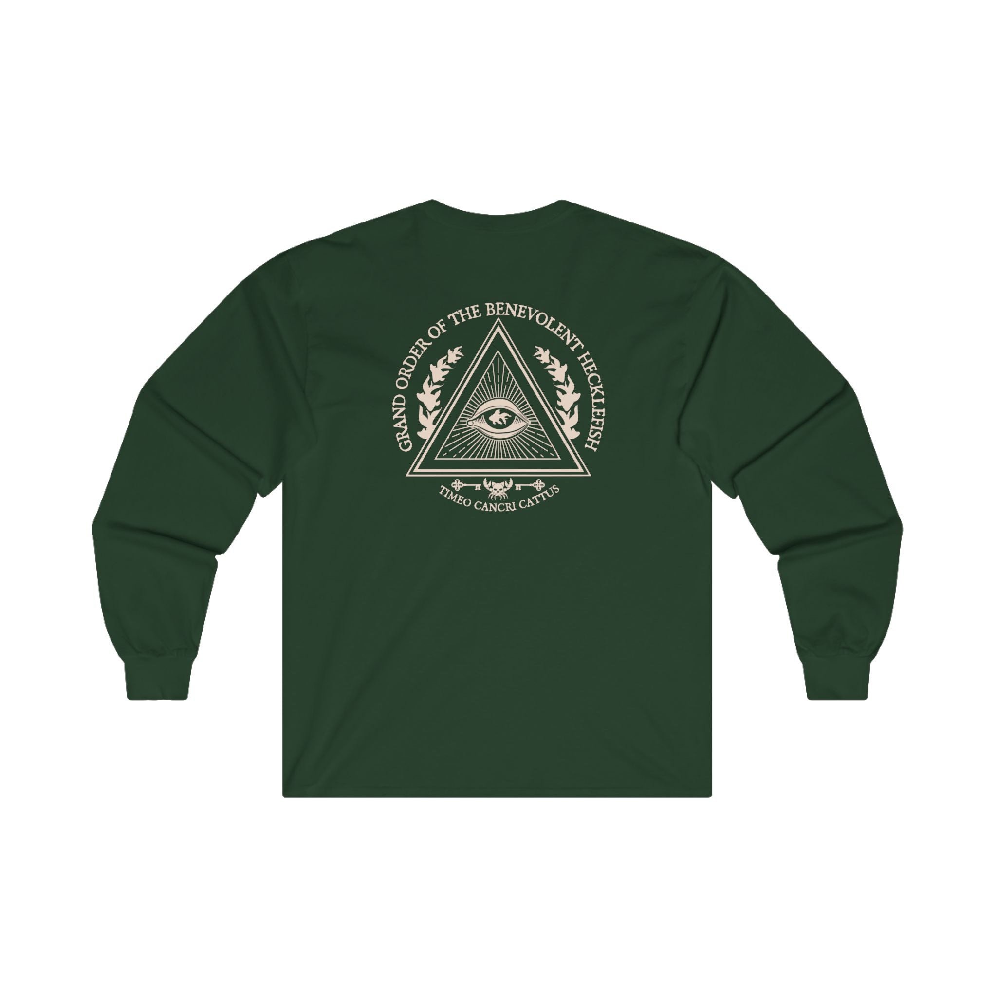 Buy forest-green Benevolent Order Patreon Exclusive Unisex Ultra Cotton Long Sleeve Tee