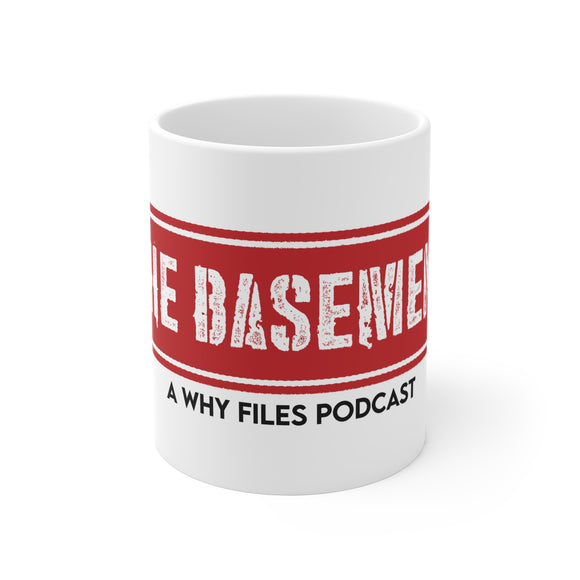 The Basement Podcast - White Mug 11oz