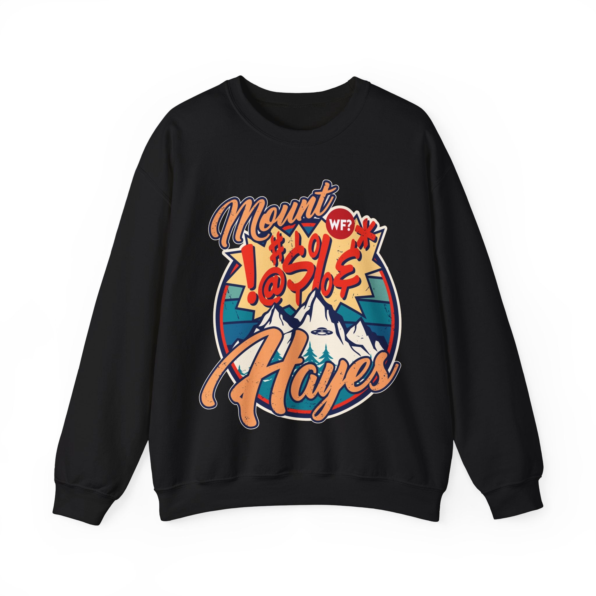 Buy black Mount !@#$% Hayes Unisex Crewneck Sweatshirt