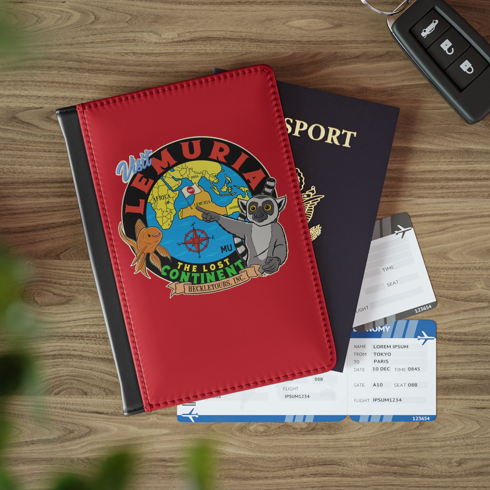 Lemuria Passport Cover